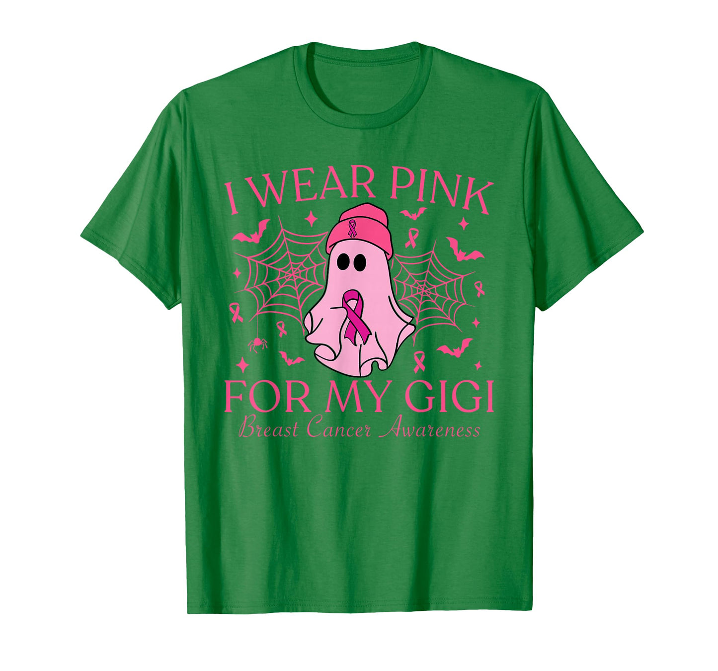 I Wear Pink For My Gigi Halloween Breast Cancer Women T-Shirt