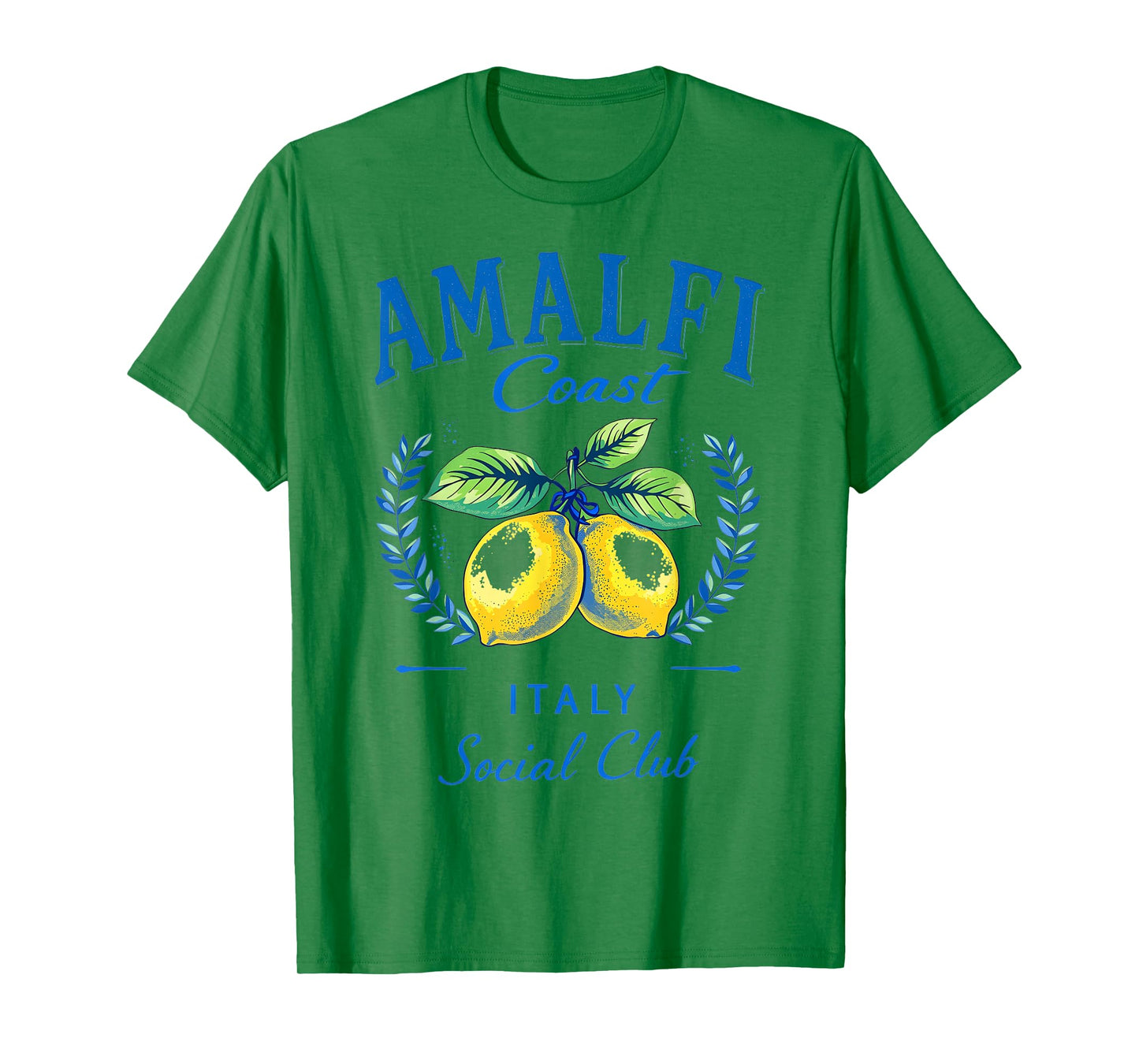 Amalfi Coast Social Club Italy Lemon Retro Summer Vacation T-Shirt