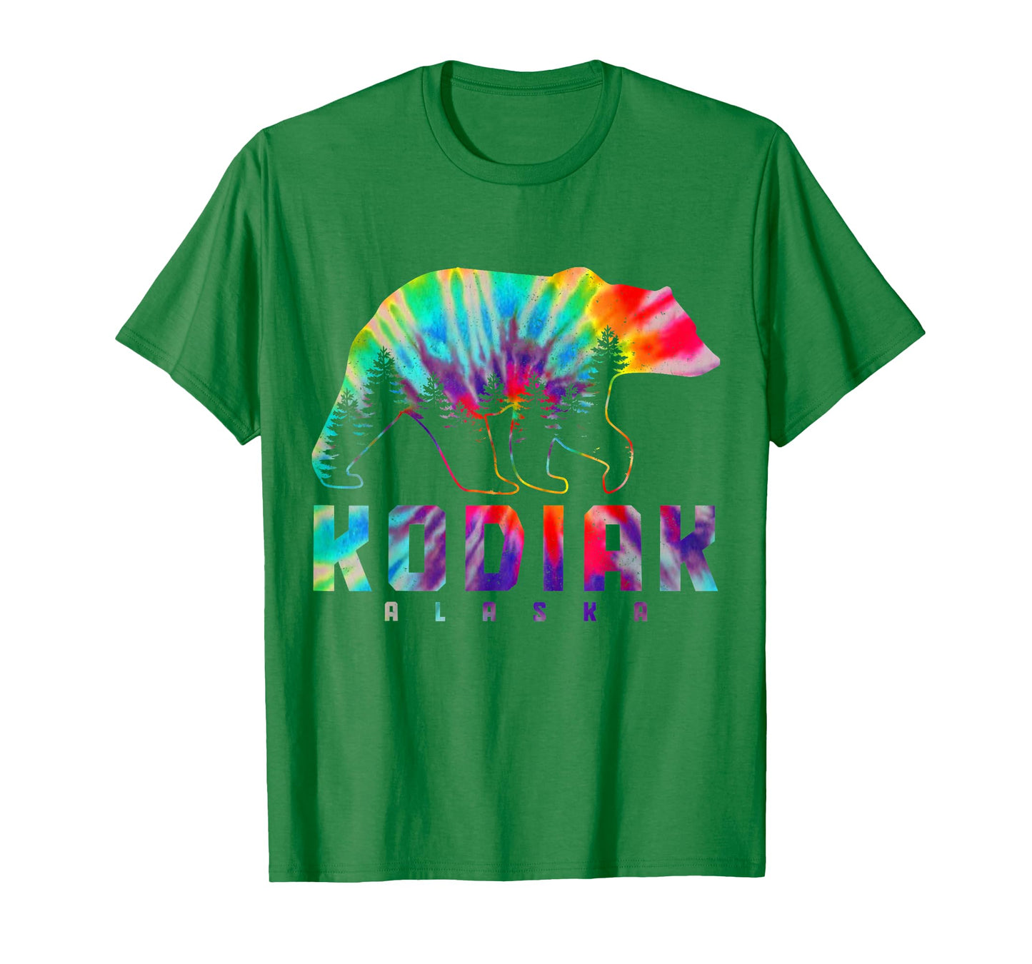 Kodiak Alaska Tie Dye Bear Pride Outdoor Nature Vintage T-Shirt