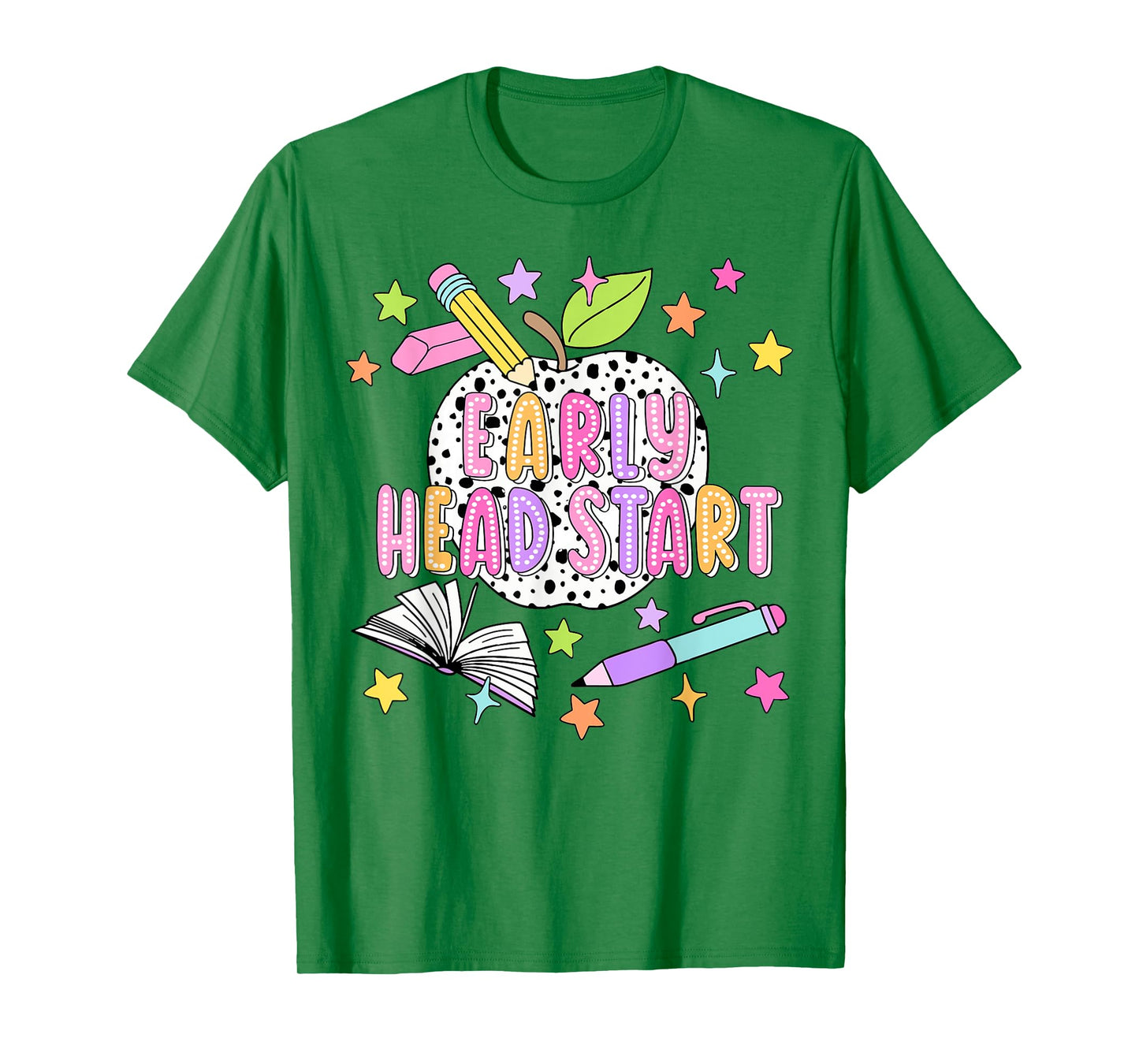 Dalmatian Dots Early Head Start Back To School Teacher Kids T-Shirt
