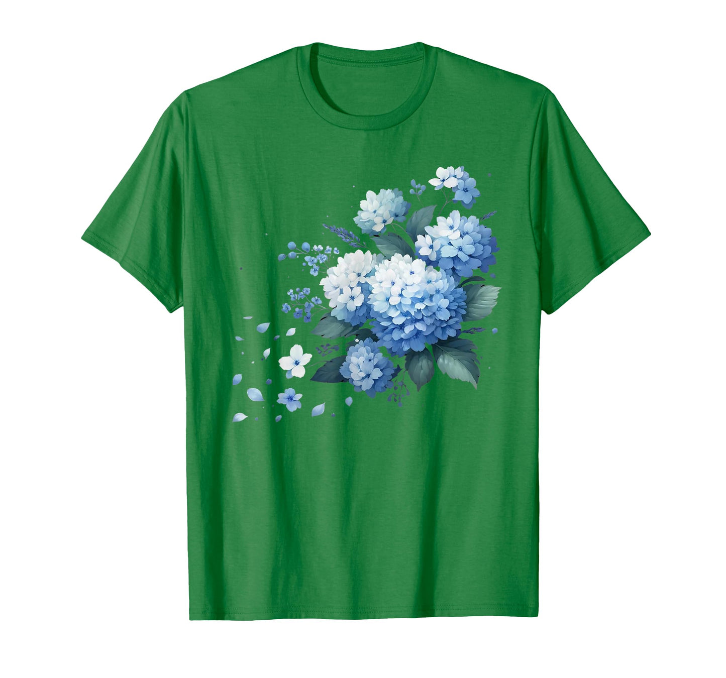 Watercolor Blue Hydrangeas T-Shirt