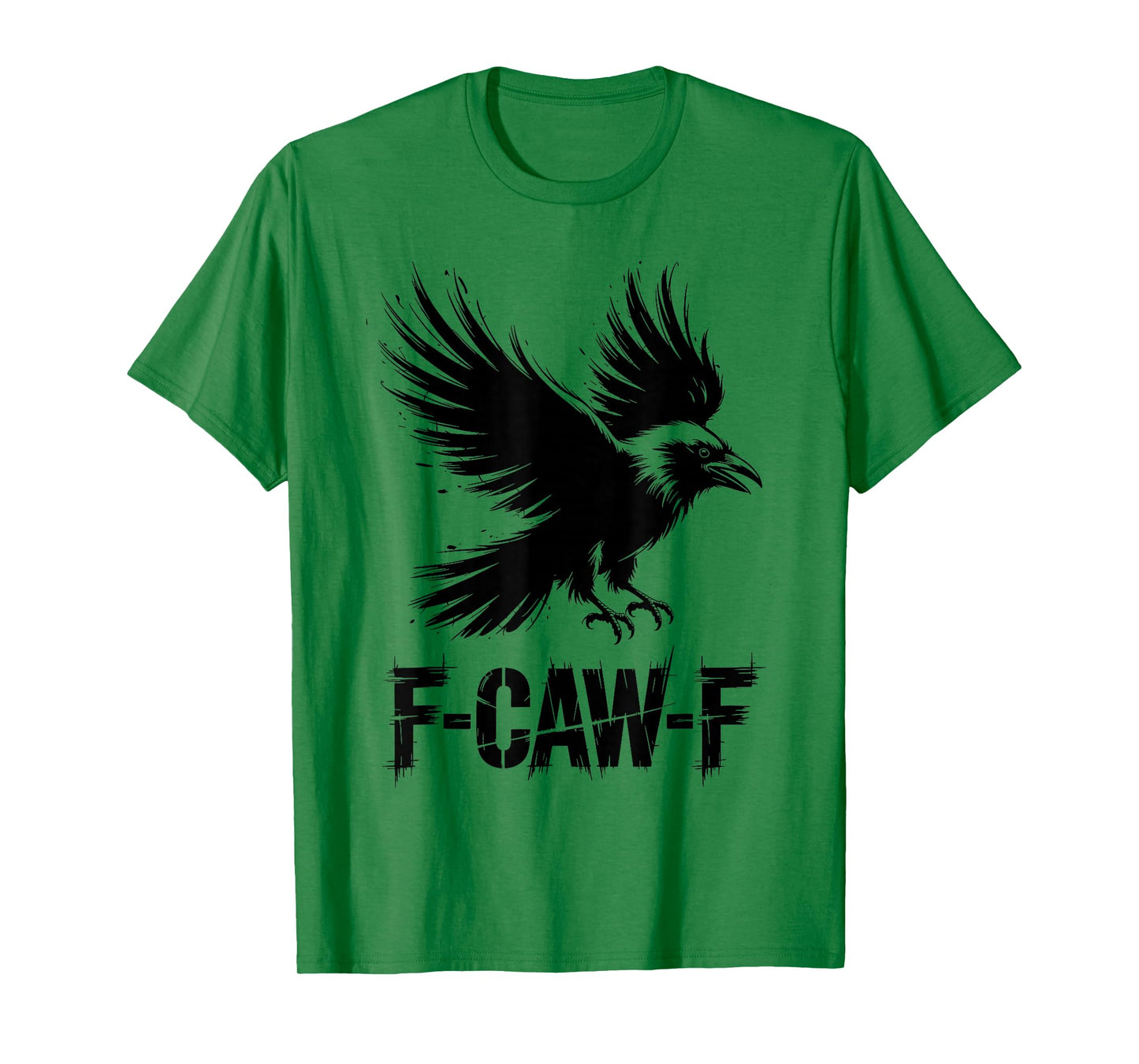 Funny F-Caw-F Crow Gothic Moon Humor Halloween T-Shirt