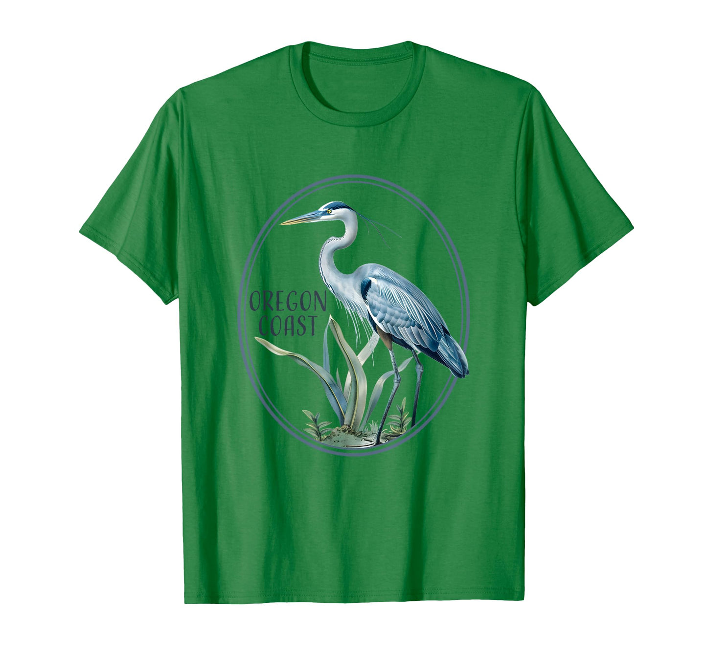 Oregon Coast souvenir Water Birdwatching Heron Birds Great T-Shirt