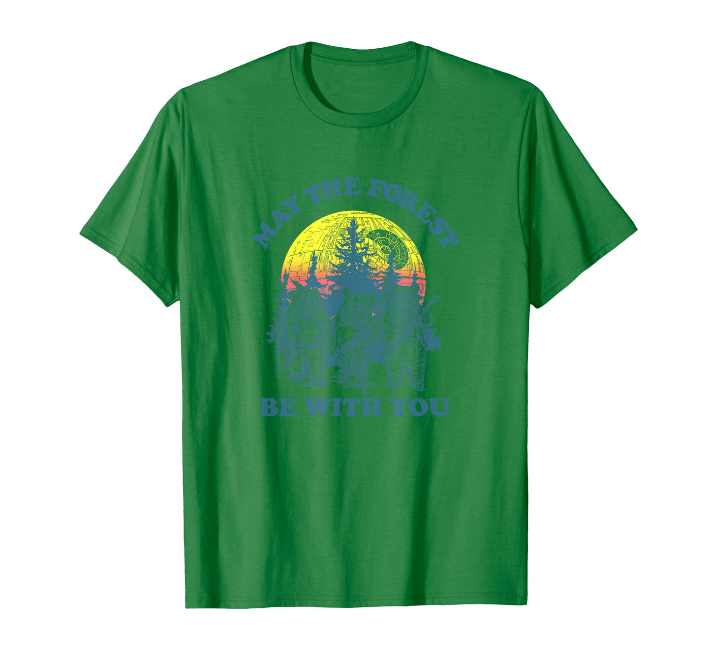 Star Wars Ewok Sunset May The Forest Be With You Earth Day T-Shirt