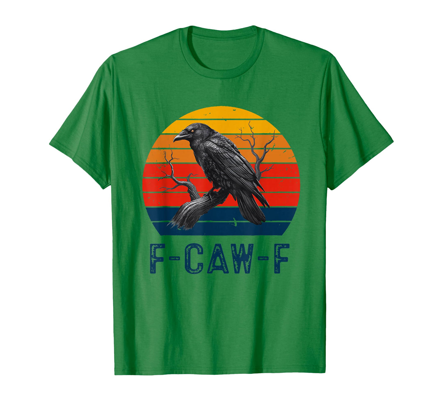 Black Crow, F-Caw-F Funny Black Bird Women Men Vintage T-Shirt