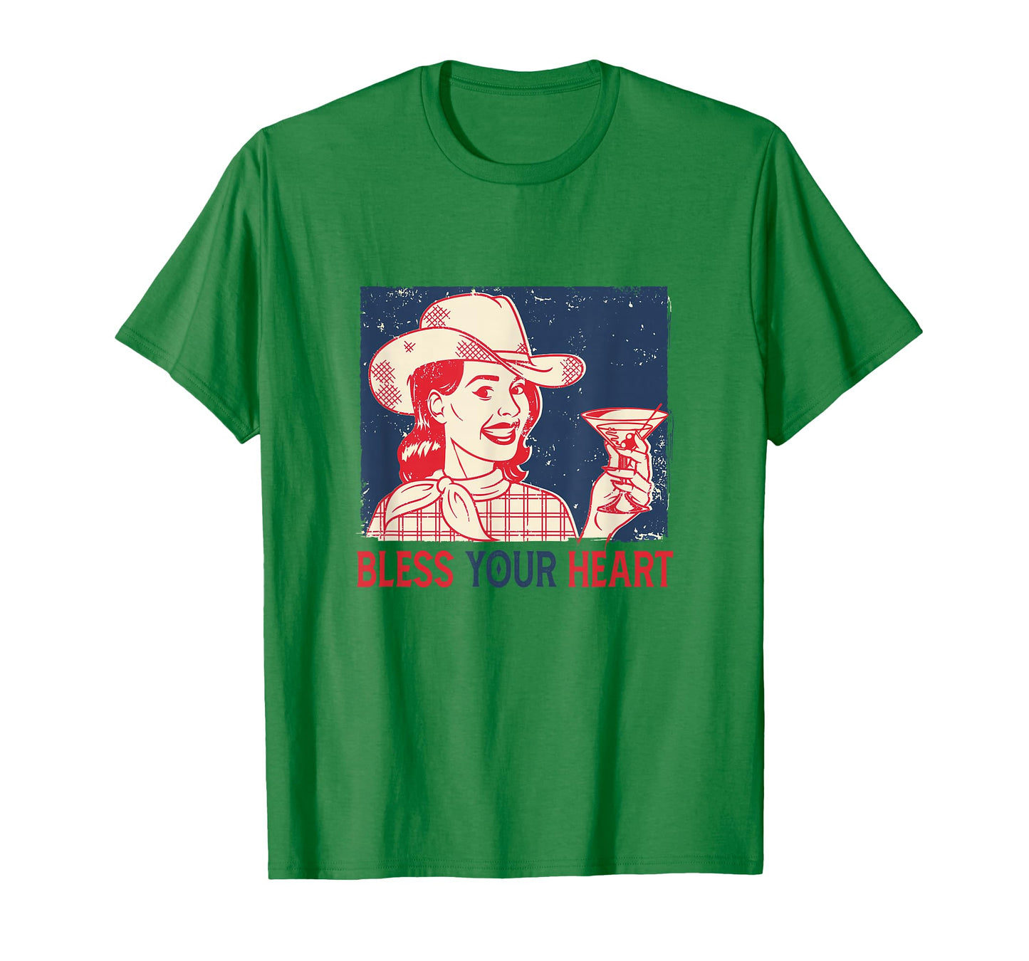 Blessed Your Heart Western Life Country Girls Vintage Style T-Shirt