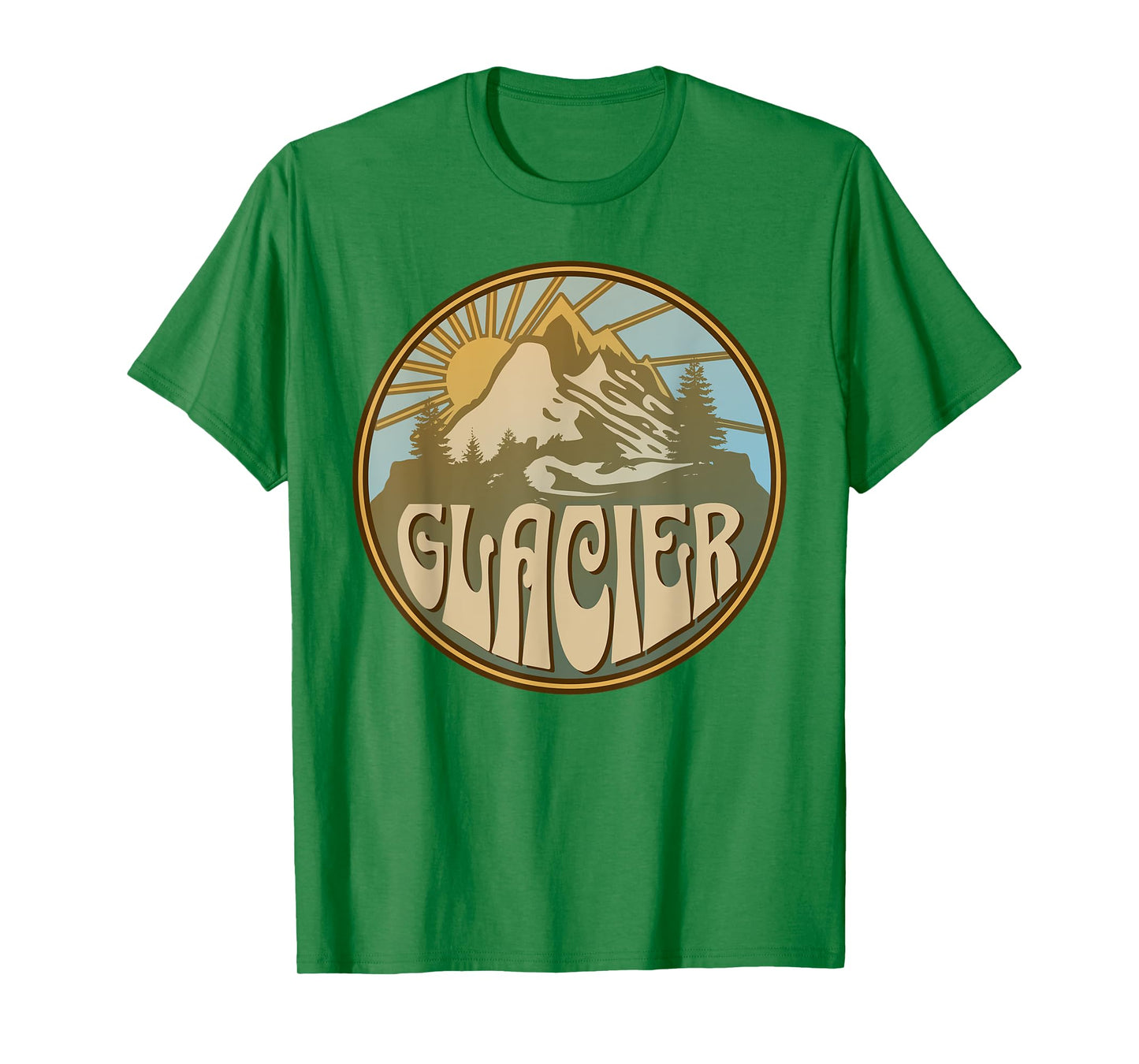 Glacier Montana Nature Mountains Hiking Outdoors T-Shirt