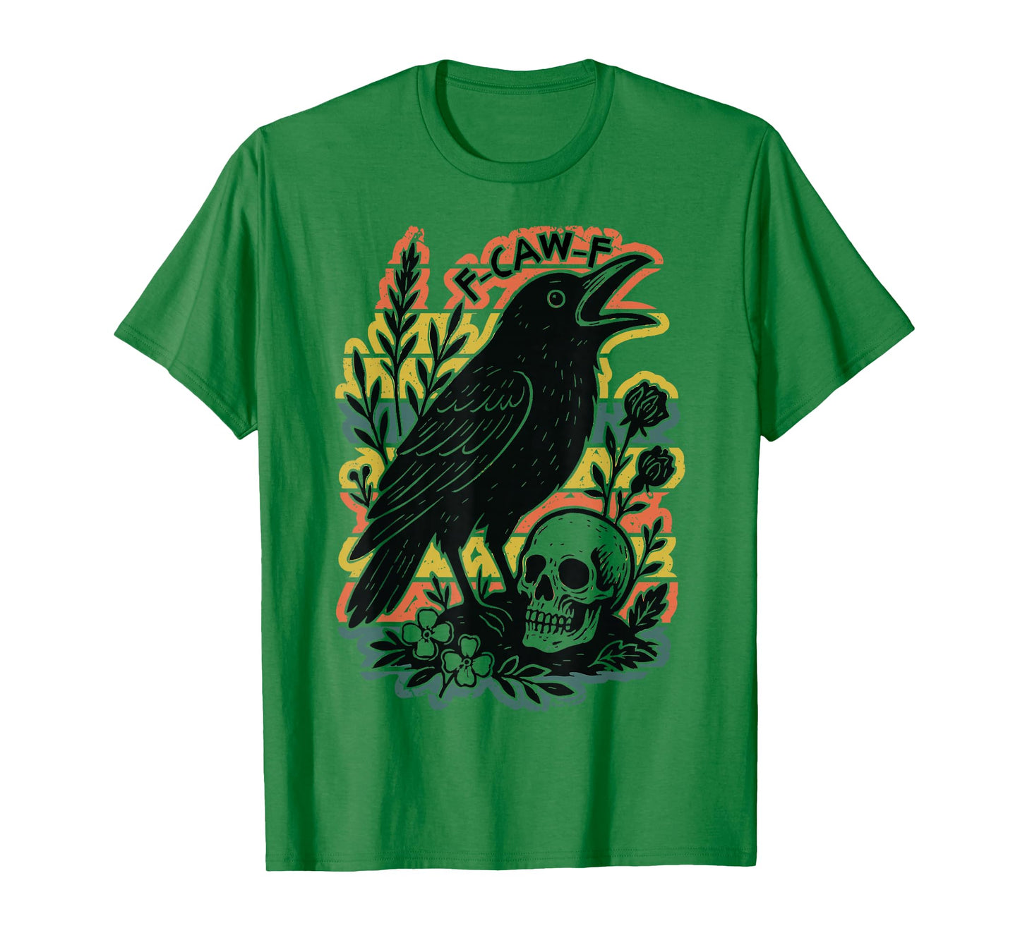 F-Caw-F Black Crow Pun Funny Black Bird Saying Meme Humor T-Shirt