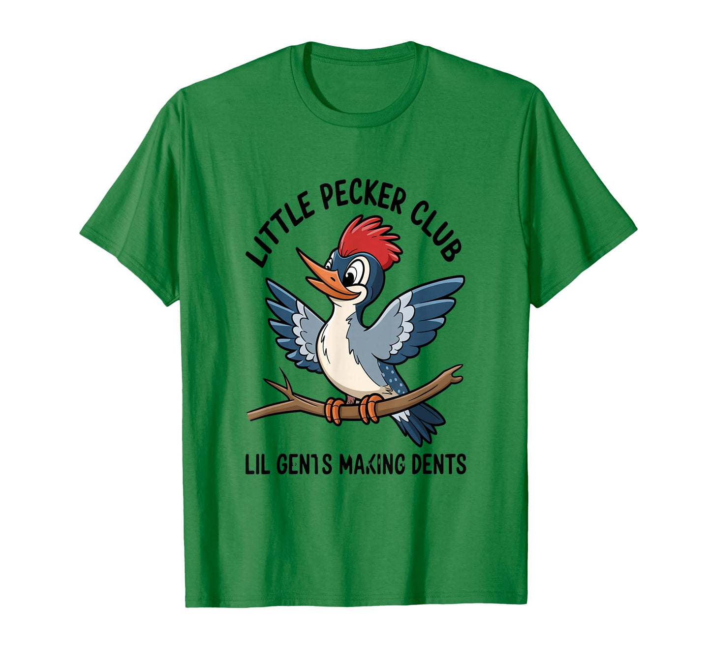 Cute Cartoon Woodpecker Club Nature Lovers T-Shirt