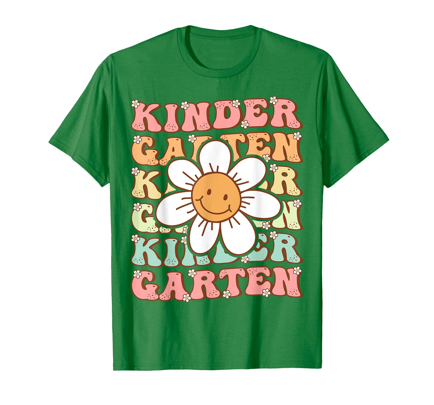 Groovy Kindergarten Back To School First Day of Kindergarten T-Shirt
