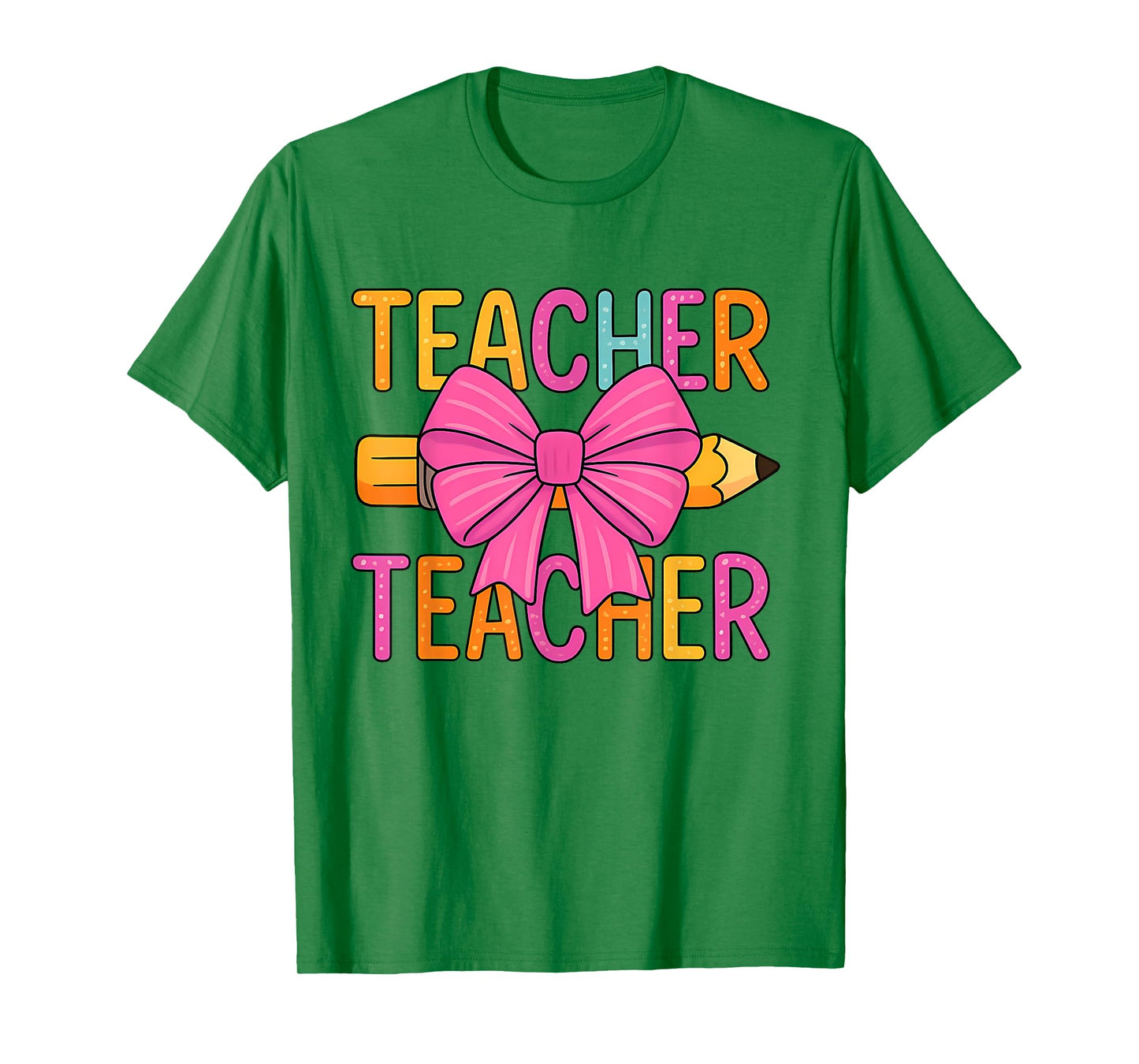 Coquette Bow Gifts Teacher Happy First Day Back To School T-Shirt