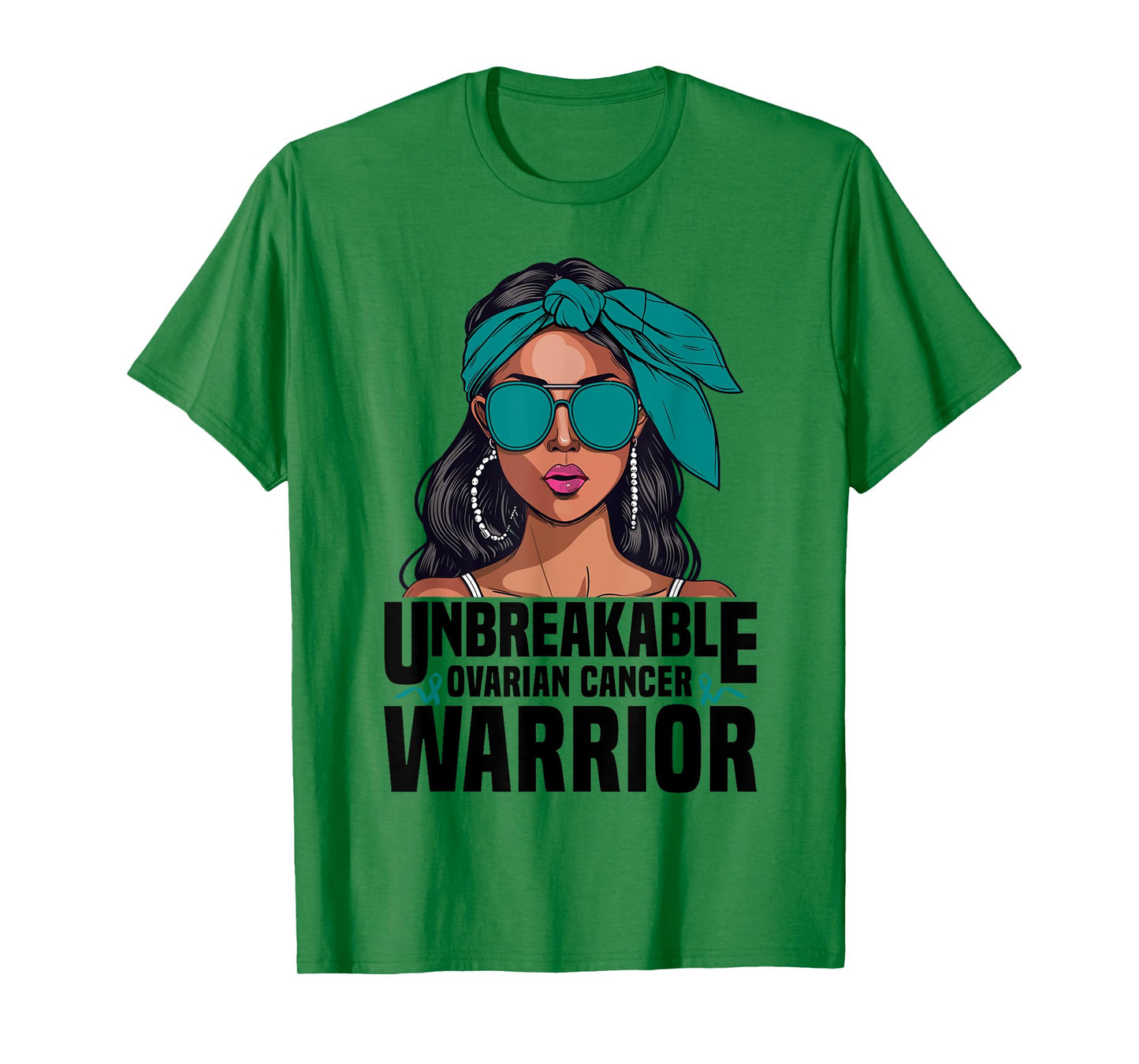 Ovarian Cancer Warrior Unbreakable Survivor Ovarian Cancer T-Shirt