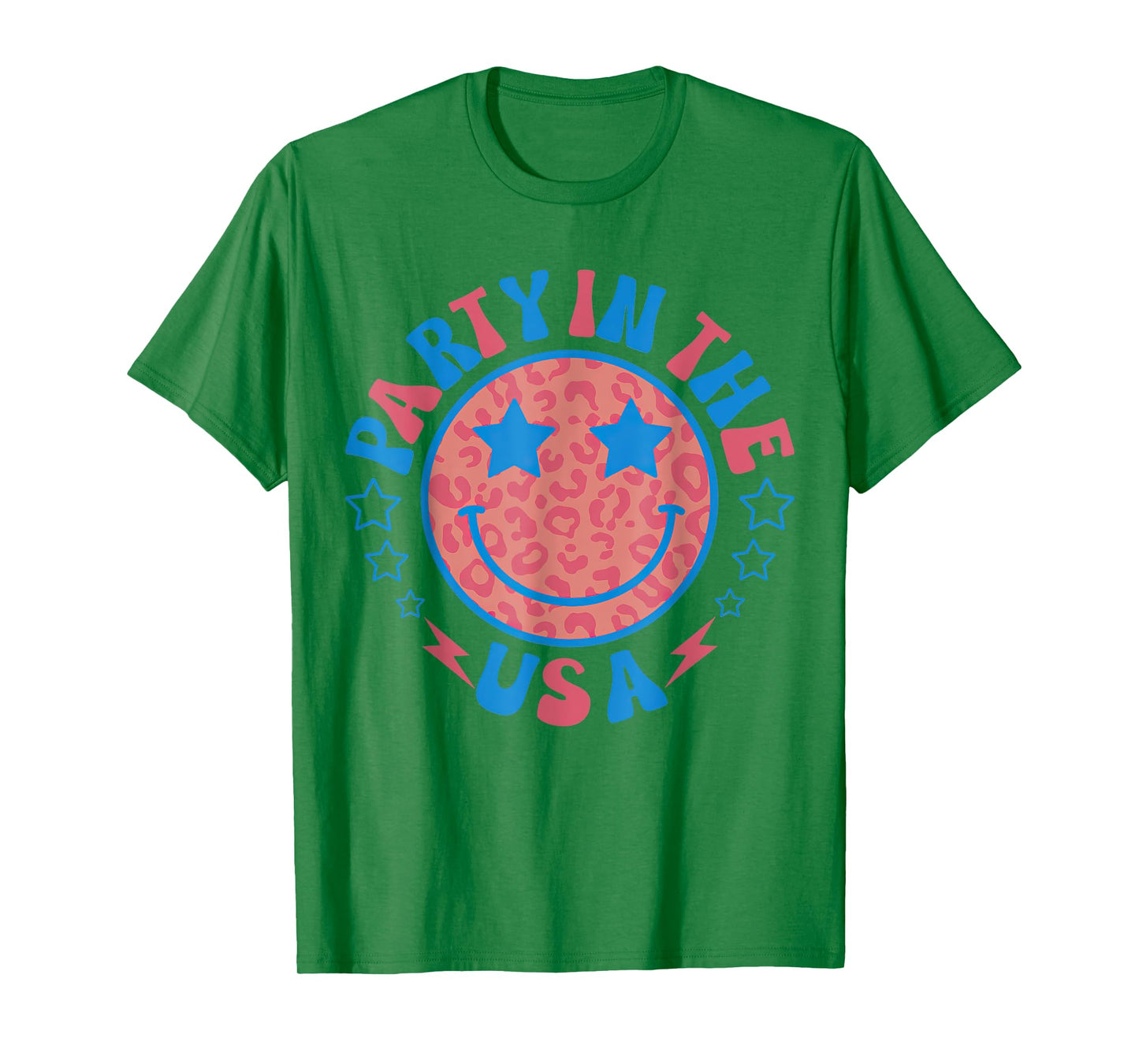 Party in the USA 4th of July Preppy Smile T-Shirt