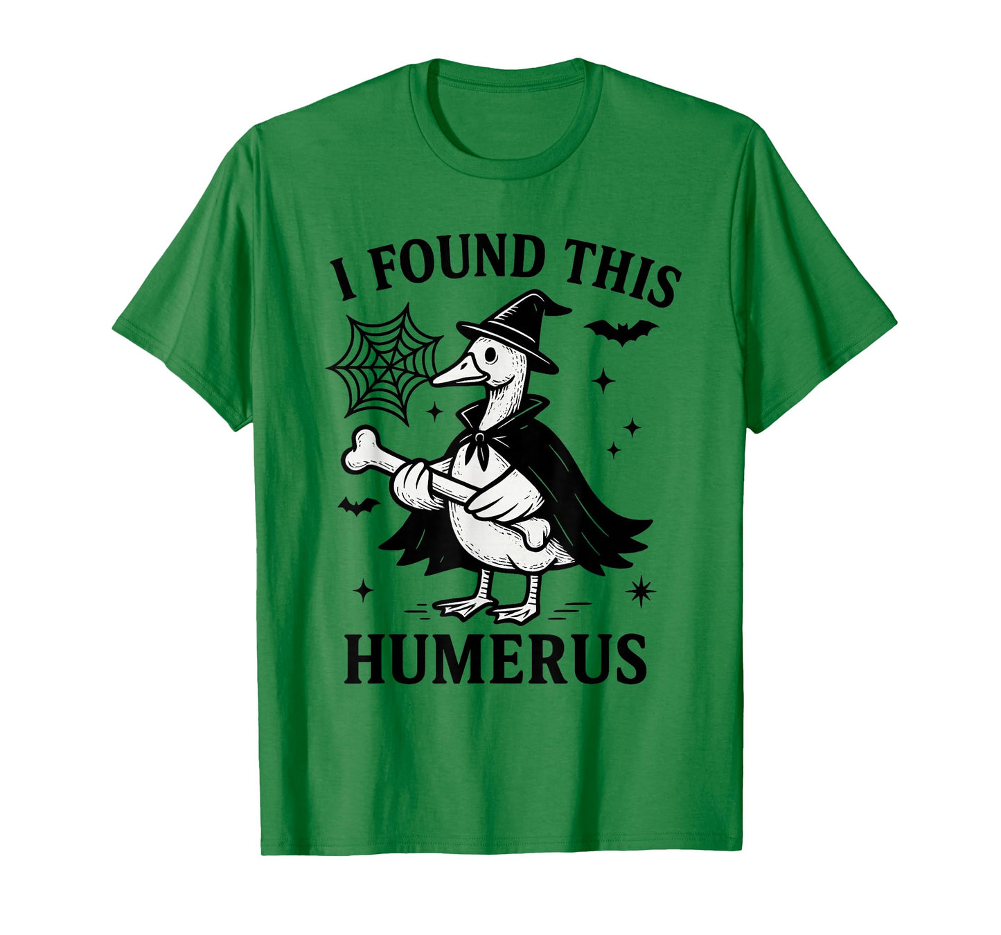 I Found This Humerus Funny Goose Witch Halloween T-Shirt