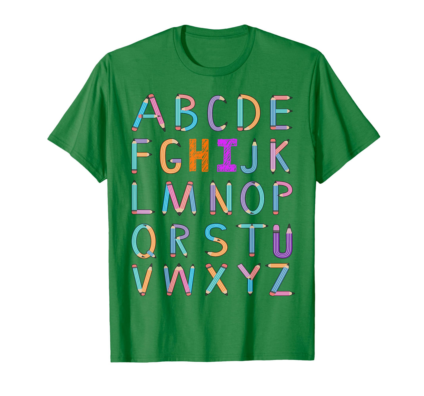 back to school Kindergarten Alphabet ABC Teacher Women kids T-Shirt