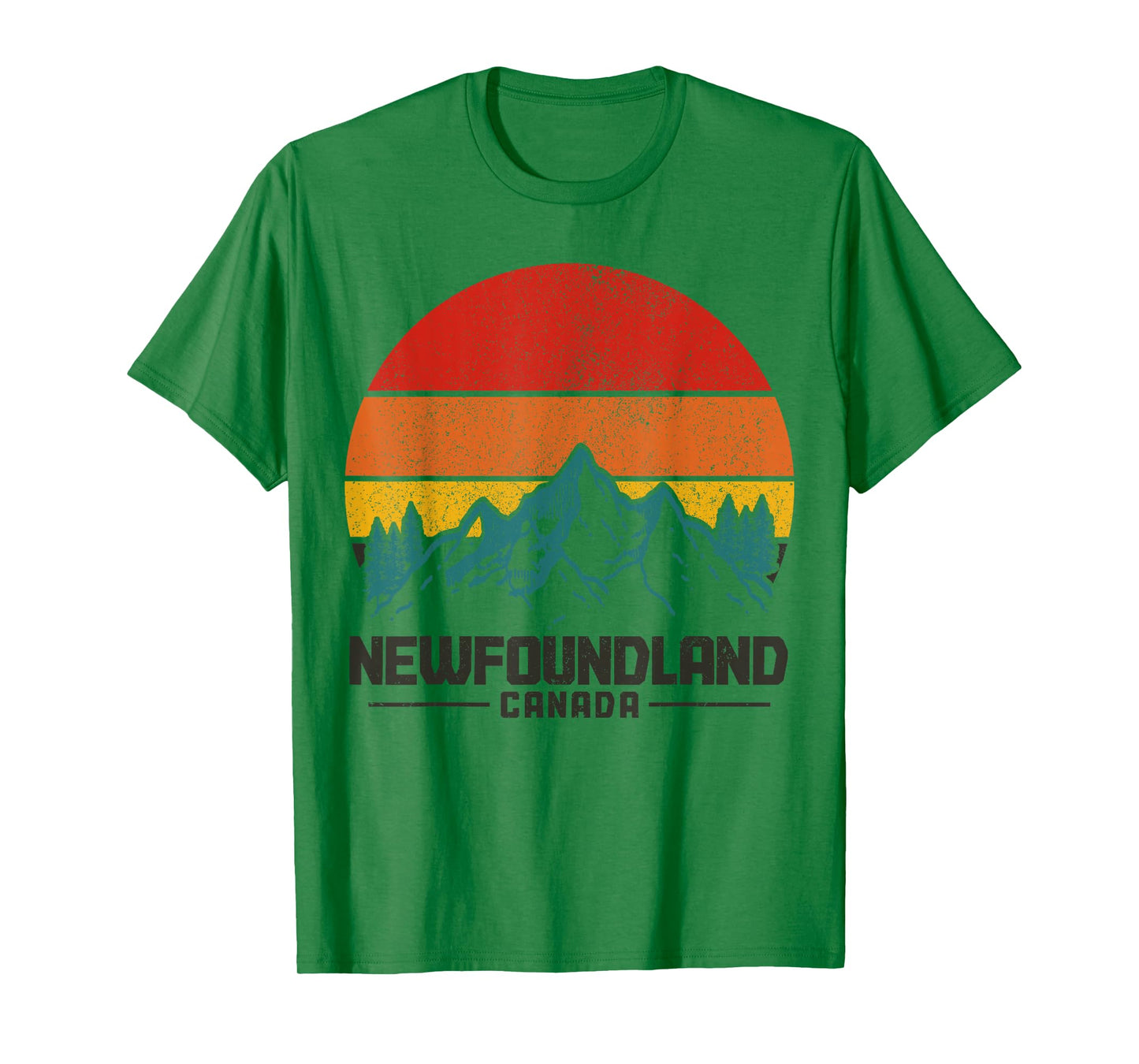 Newfoundland Canada Vintage Mountains Hiking Nature Canadian T-Shirt