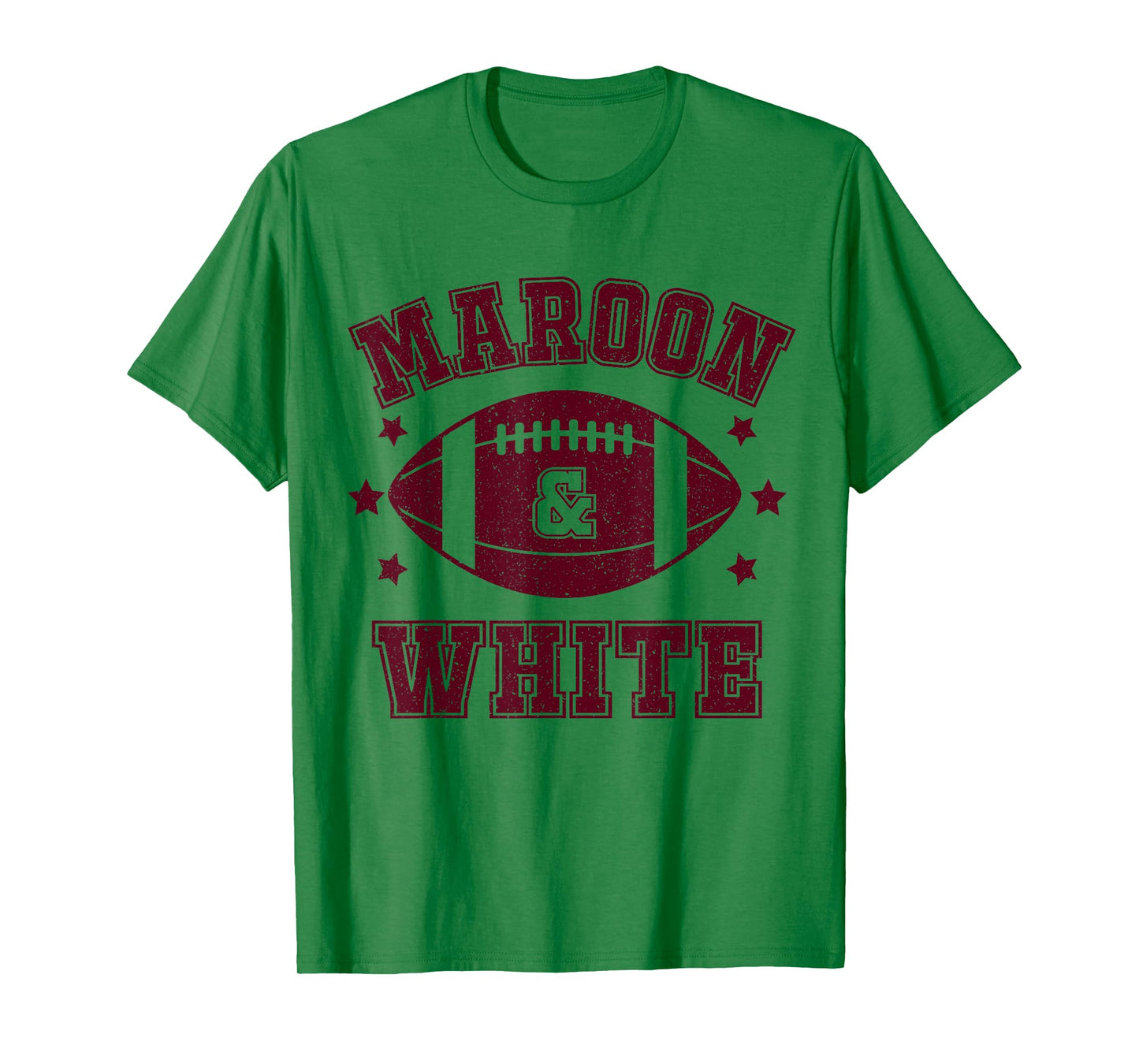 On Gameday Football We Wear Maroon And White School Spirit T-Shirt