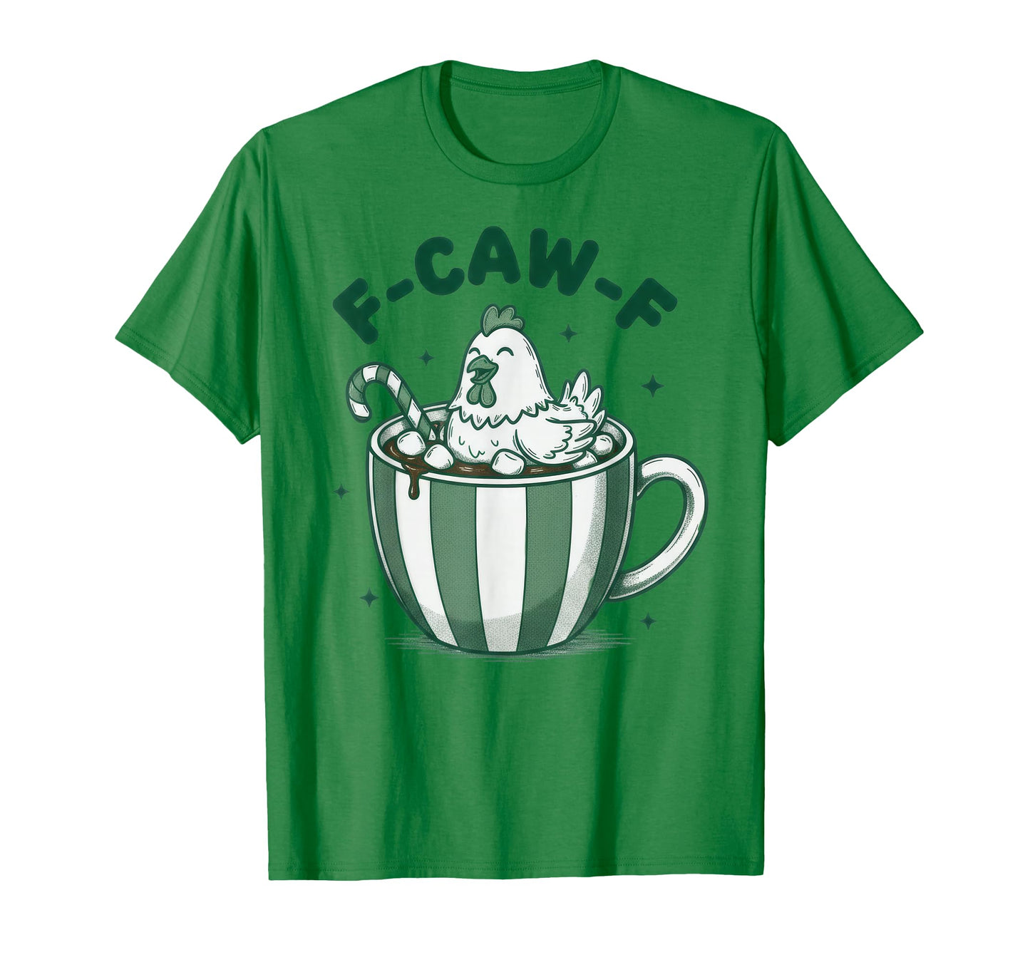 Xmas Quote Rooster Meme F-Caw-F Chicken FCAWF Christmas T-Shirt