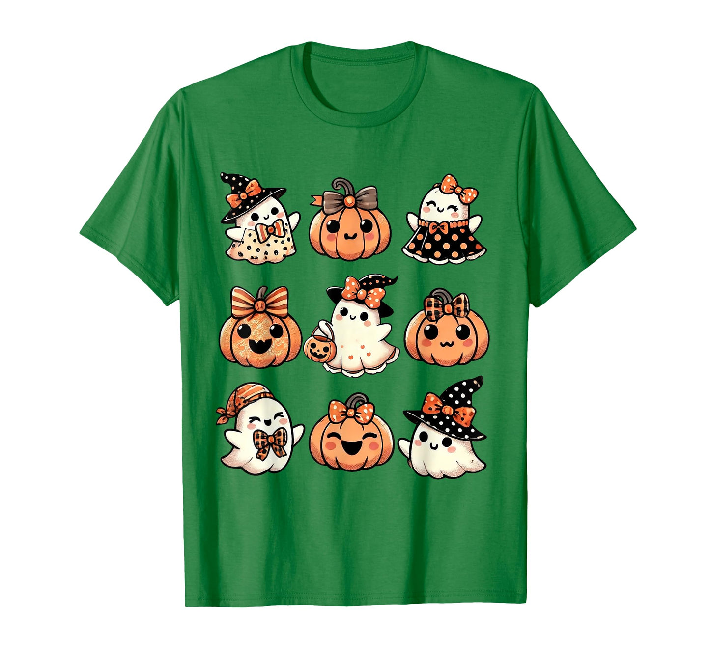 Cute Pumpkin Ghost Halloween Girls Kid Toddler Boo Halloween T-Shirt