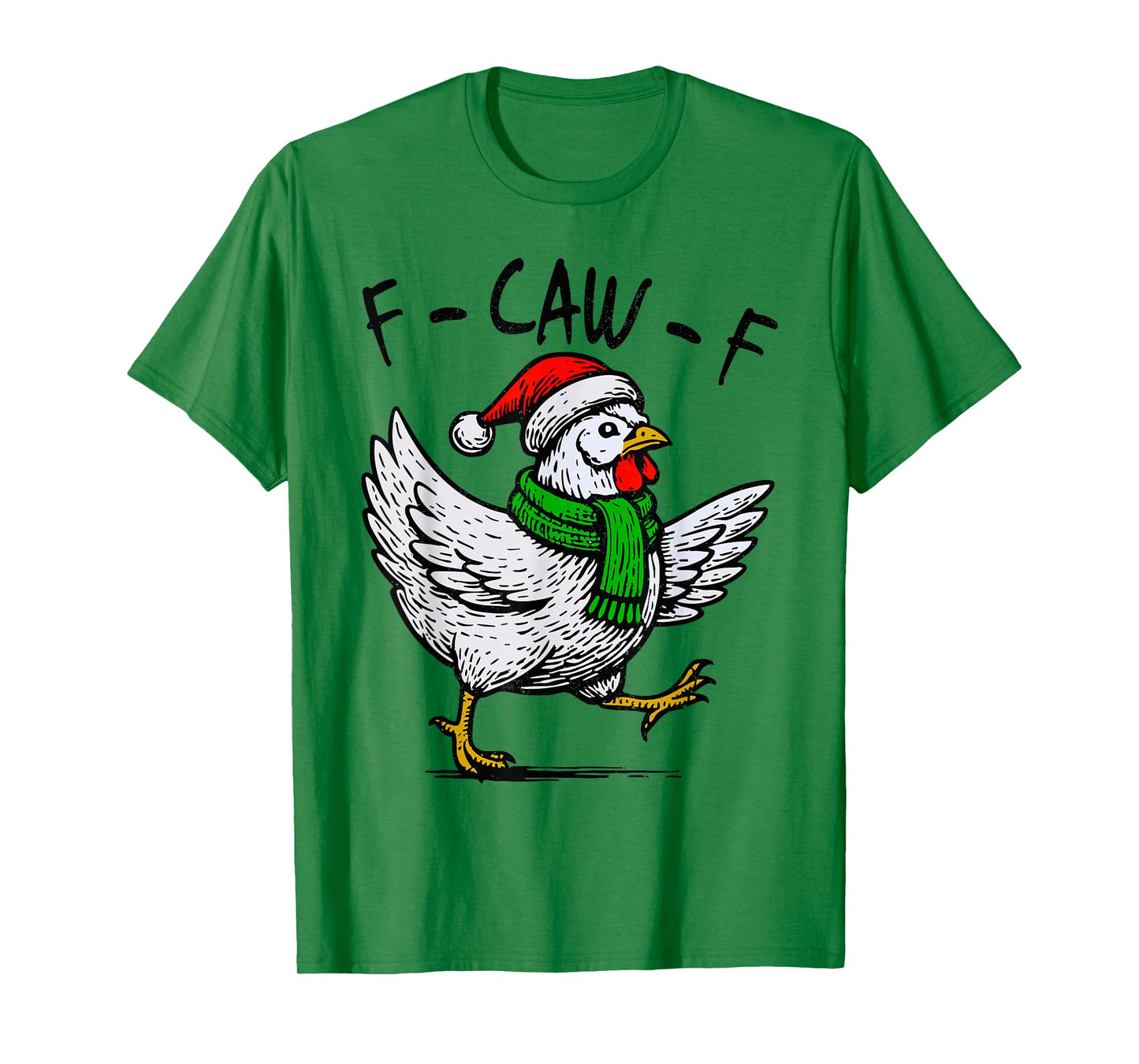 Black Crow F-Caw-F Funny FCAWF Black Bird Christmas Xmas T-Shirt
