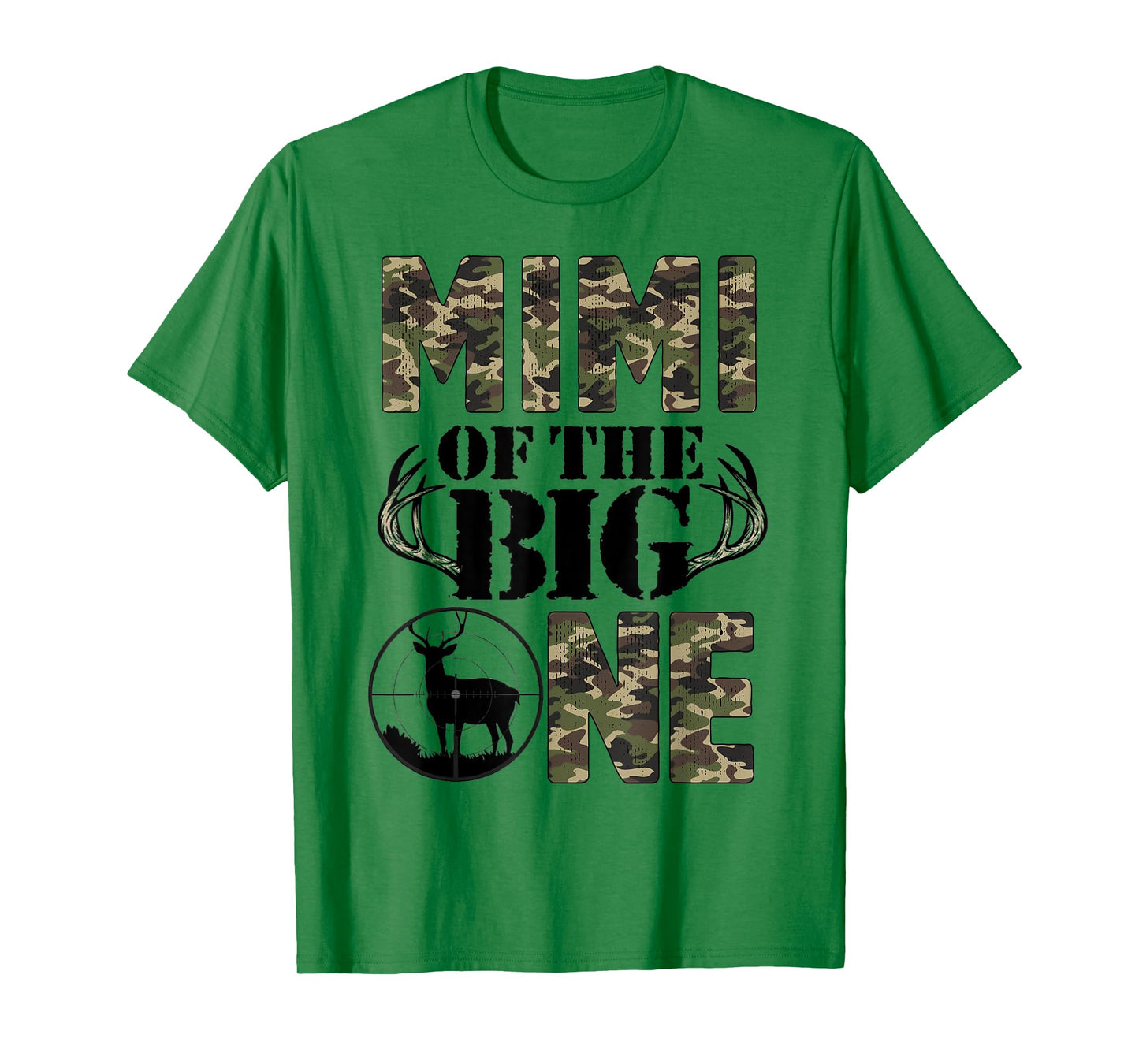 Mimi of The Big One Birthday Boy Deer Hunter Camouflage T-Shirt