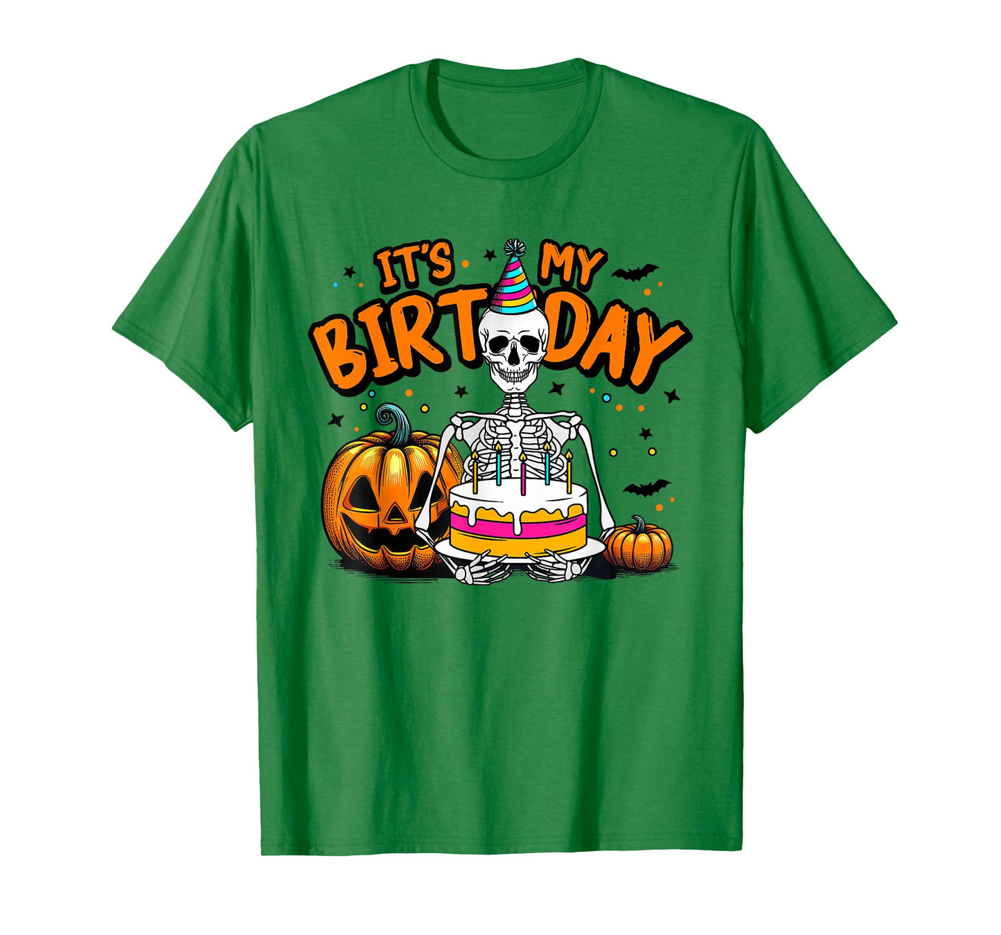 It's My Birthday Skeleton Happy Halloween Birthday Party T-Shirt
