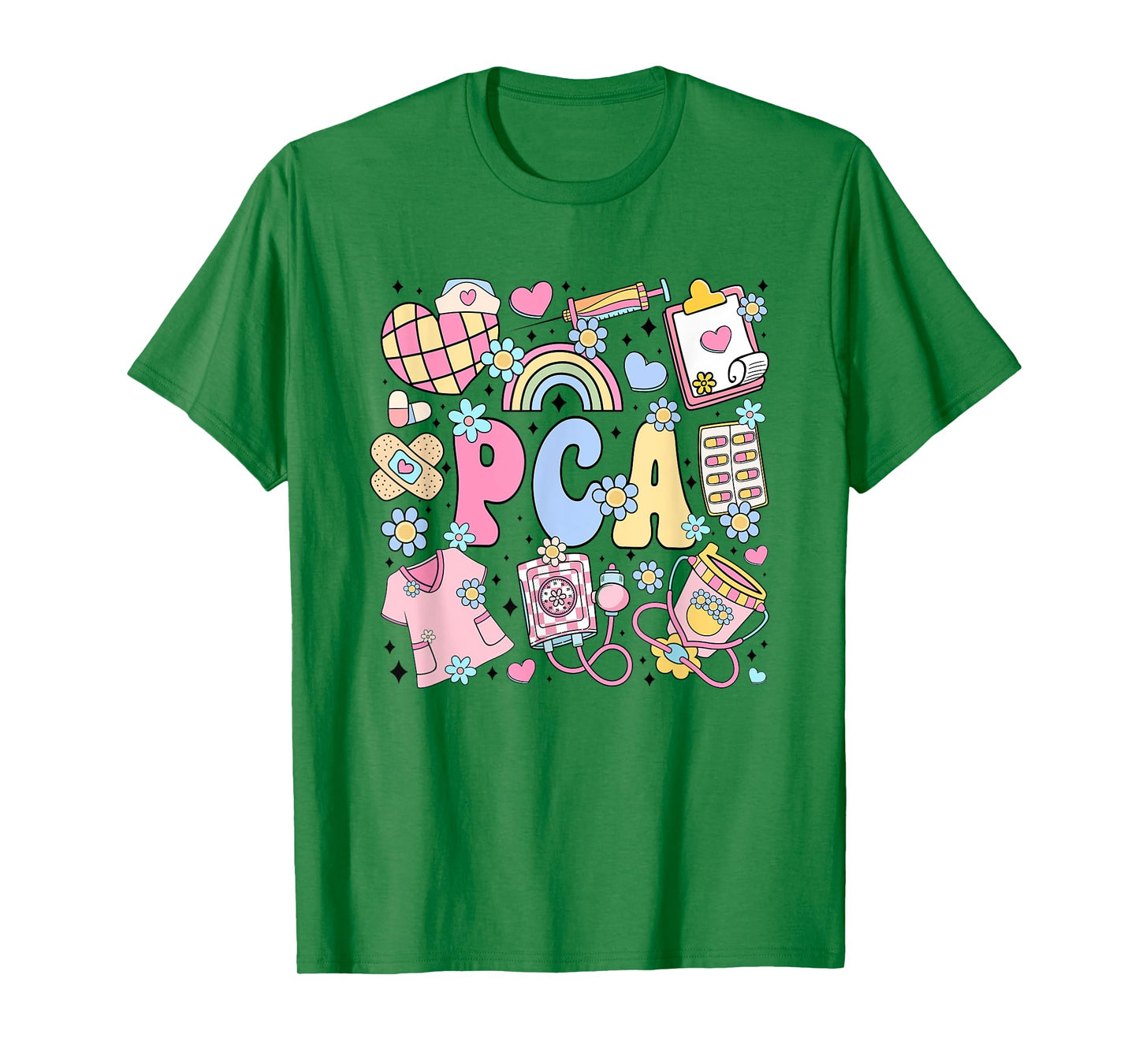 PCA Nurse Stuff Retro Patient Care Assistant Nursing Student T-Shirt