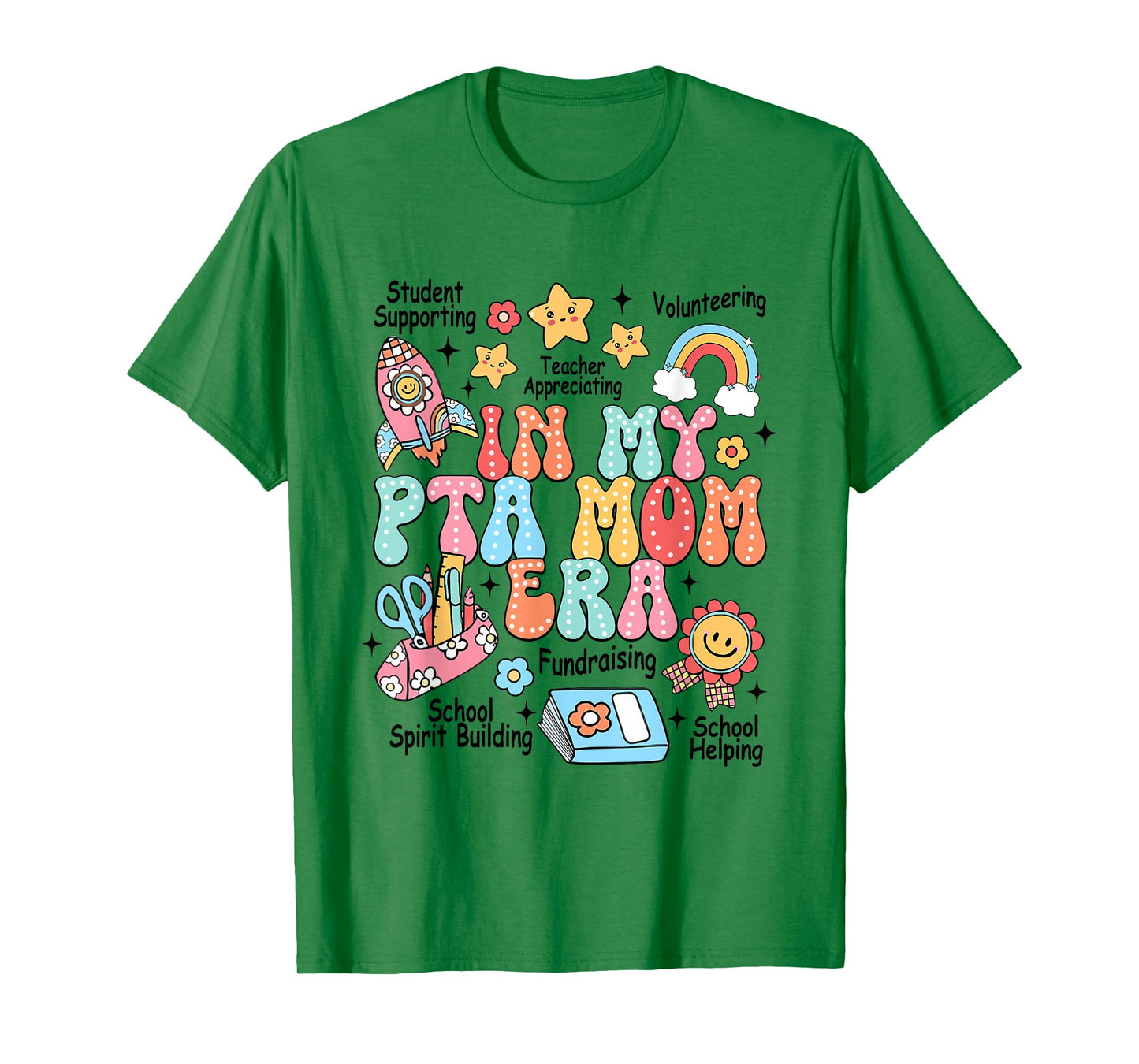 Retro In My PTA Mom Era Parent Organization Team Teacher T-Shirt