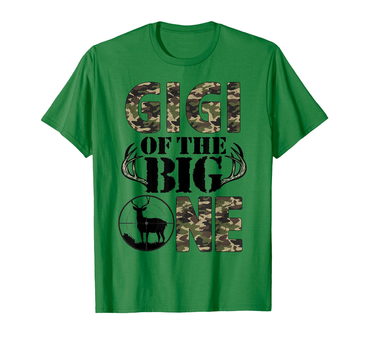 Gigi of The Big One Birthday Boy Deer Hunter Camouflage T-Shirt
