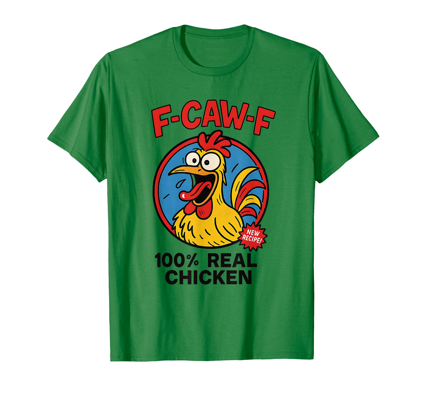 F-CAW-F Funny Chicken Bootleg Graphic Adult Humor T-Shirt