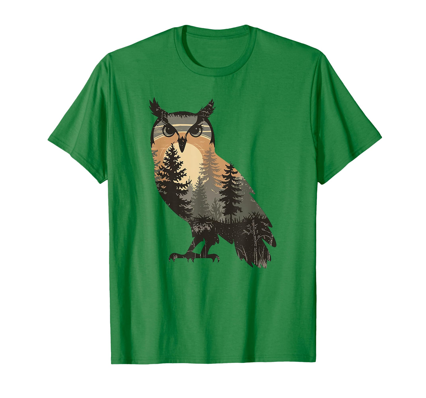 Owl Hunting Hiking Outdoor Camping Forest Men Women Owl T-Shirt