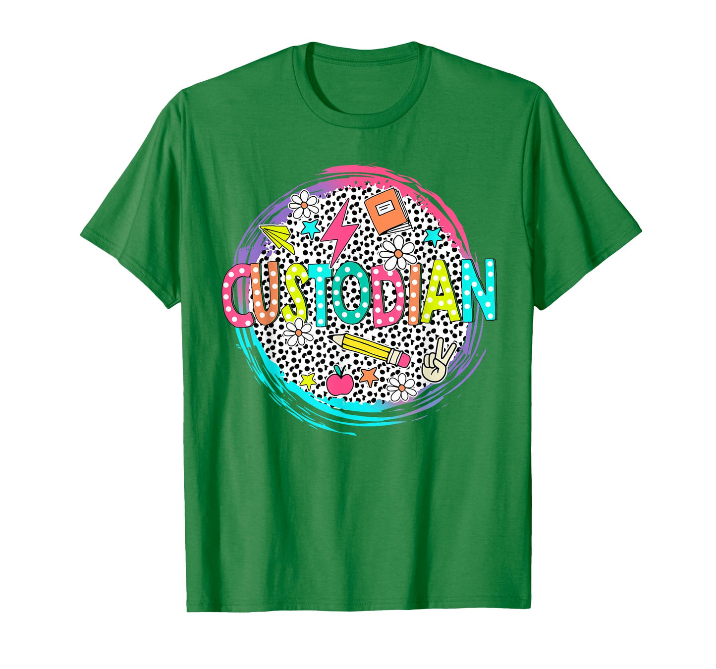 Cute Custodian Shirt First Day of school Back to school gift T-Shirt