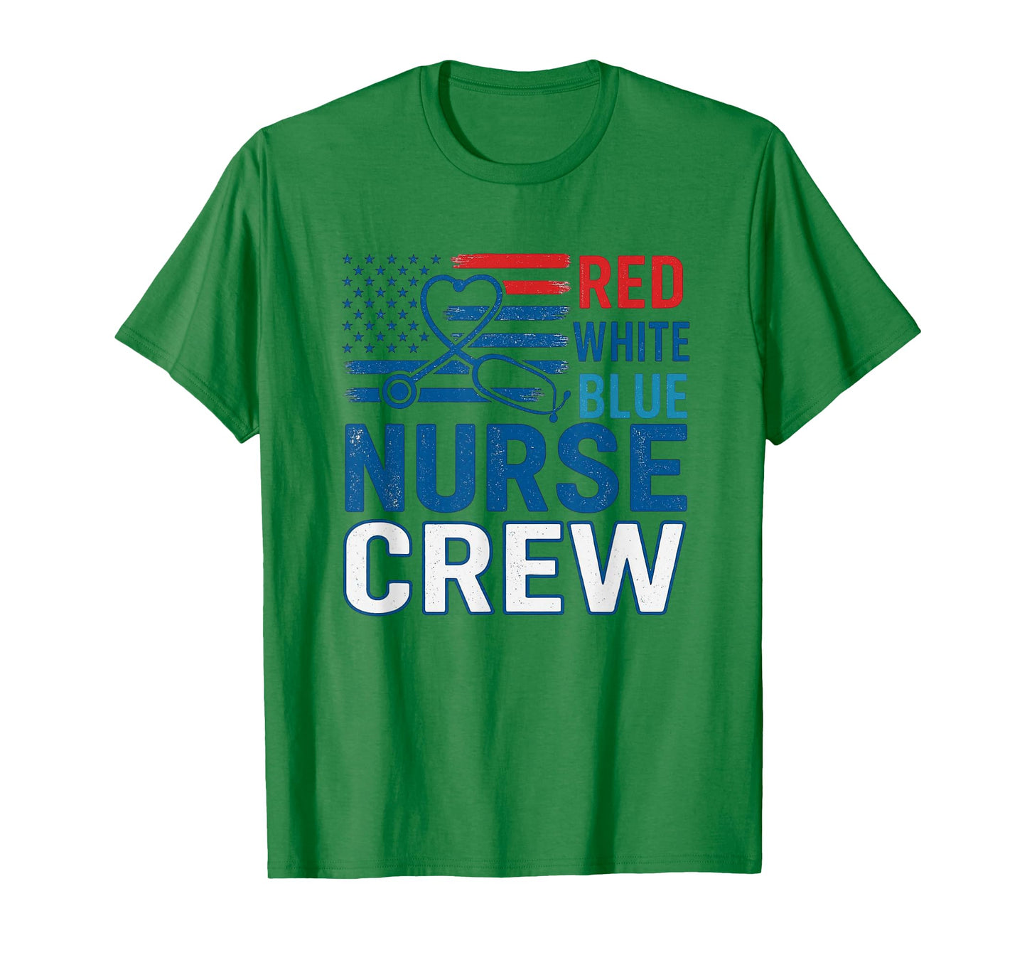 Red White & Blue Nurse Crew Shirt Red White Blue Nurse Crew T-Shirt