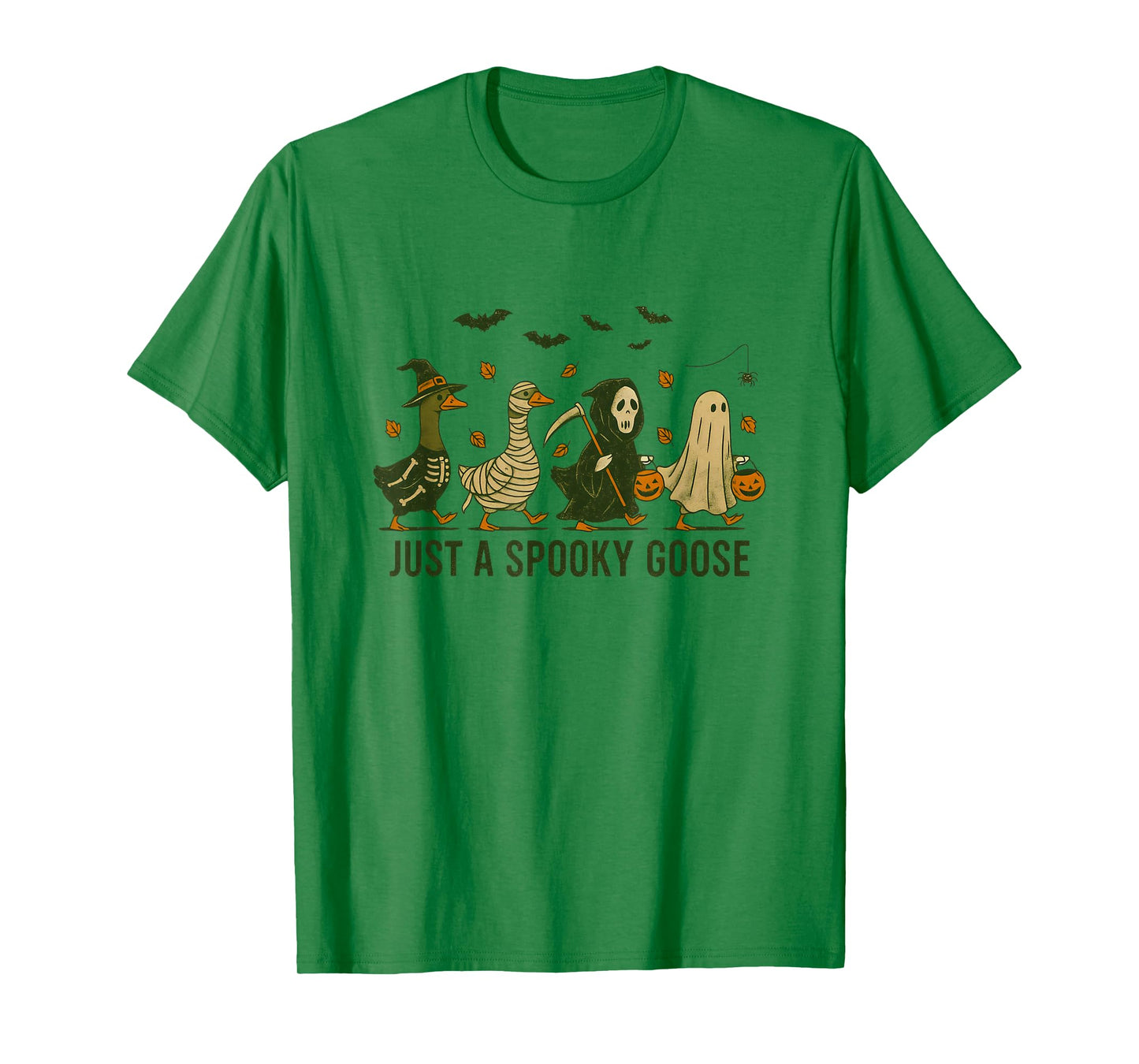 Just A Spooky Goose Vintage Silly Goose Halloween Costume T-Shirt