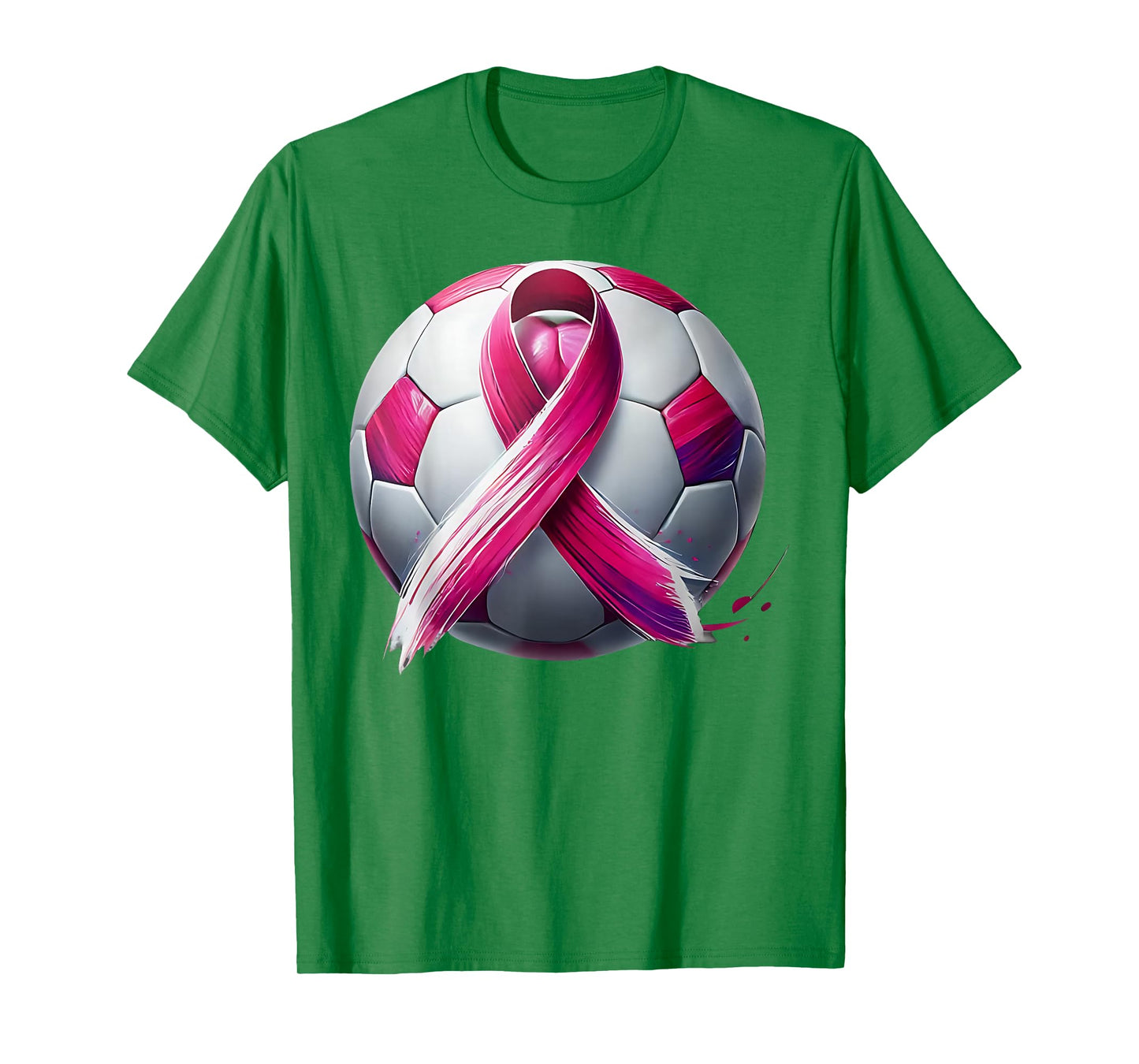Breast Cancer Soccer Ball Pink Ribbon Kick for a Cure T-Shirt