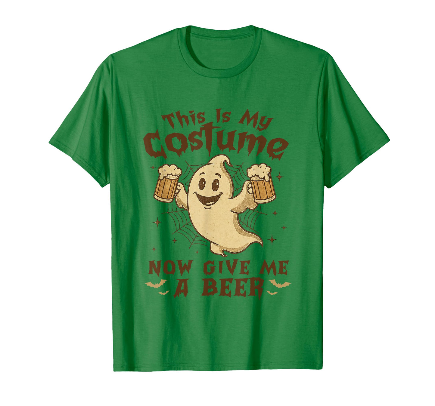 Halloween Costumes Now Give Me A Beer Funny Boo Skeleton T-Shirt