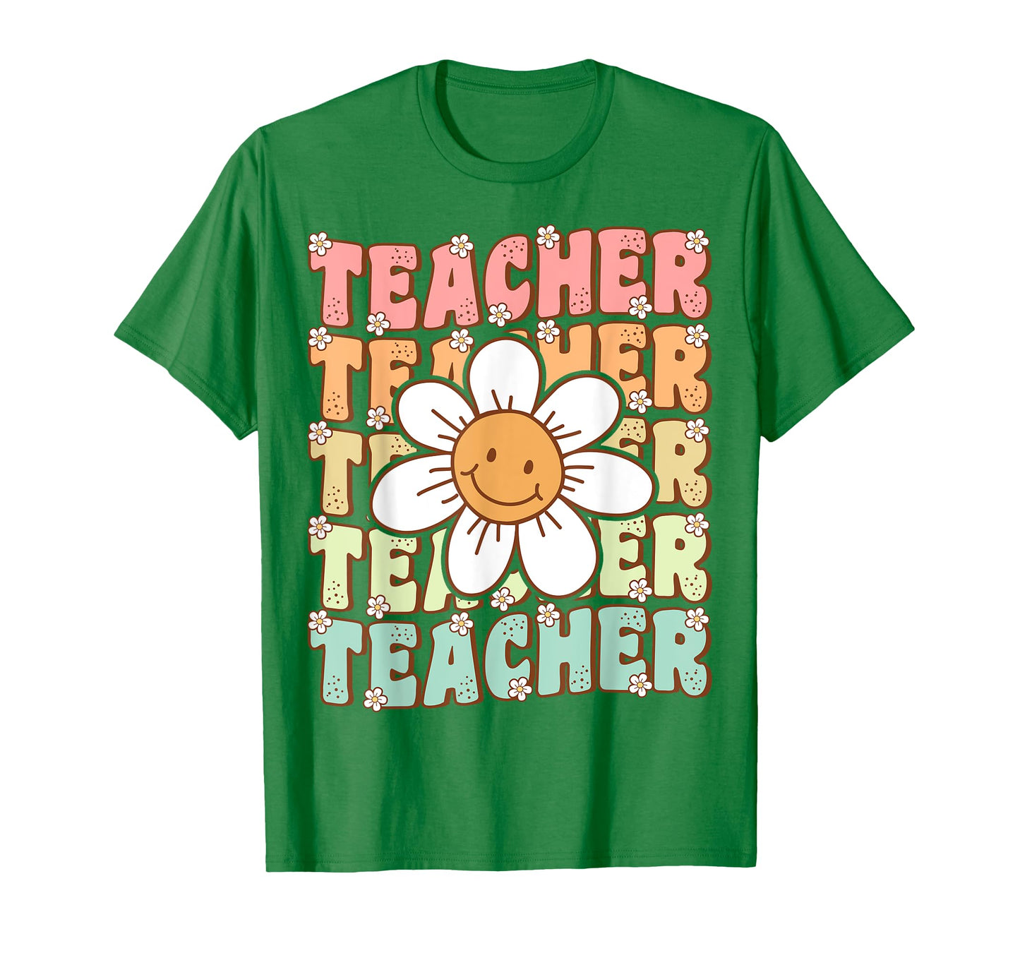 Groovy Teacher Cute Daisy Flower Retro Back to School T-Shirt