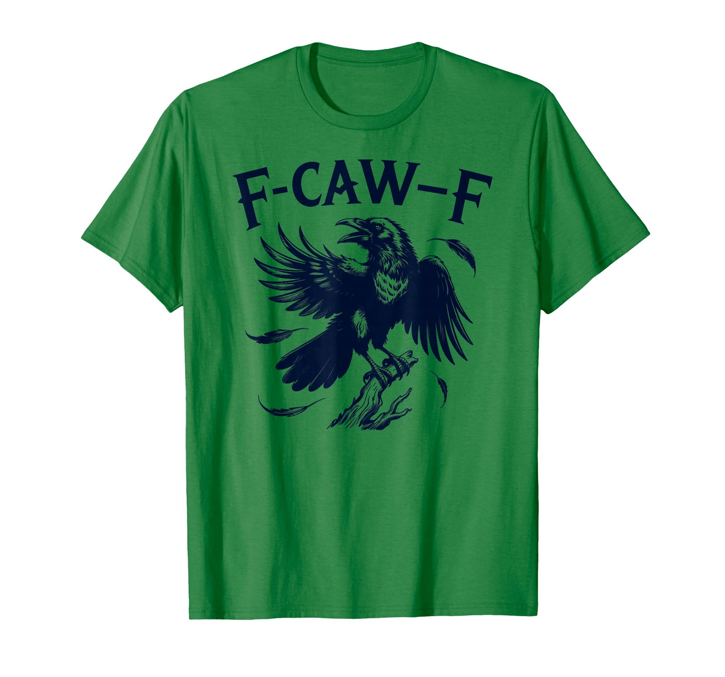 F-Caw-F Funny Black Bird Moon Gothic Adult Humor T-Shirt