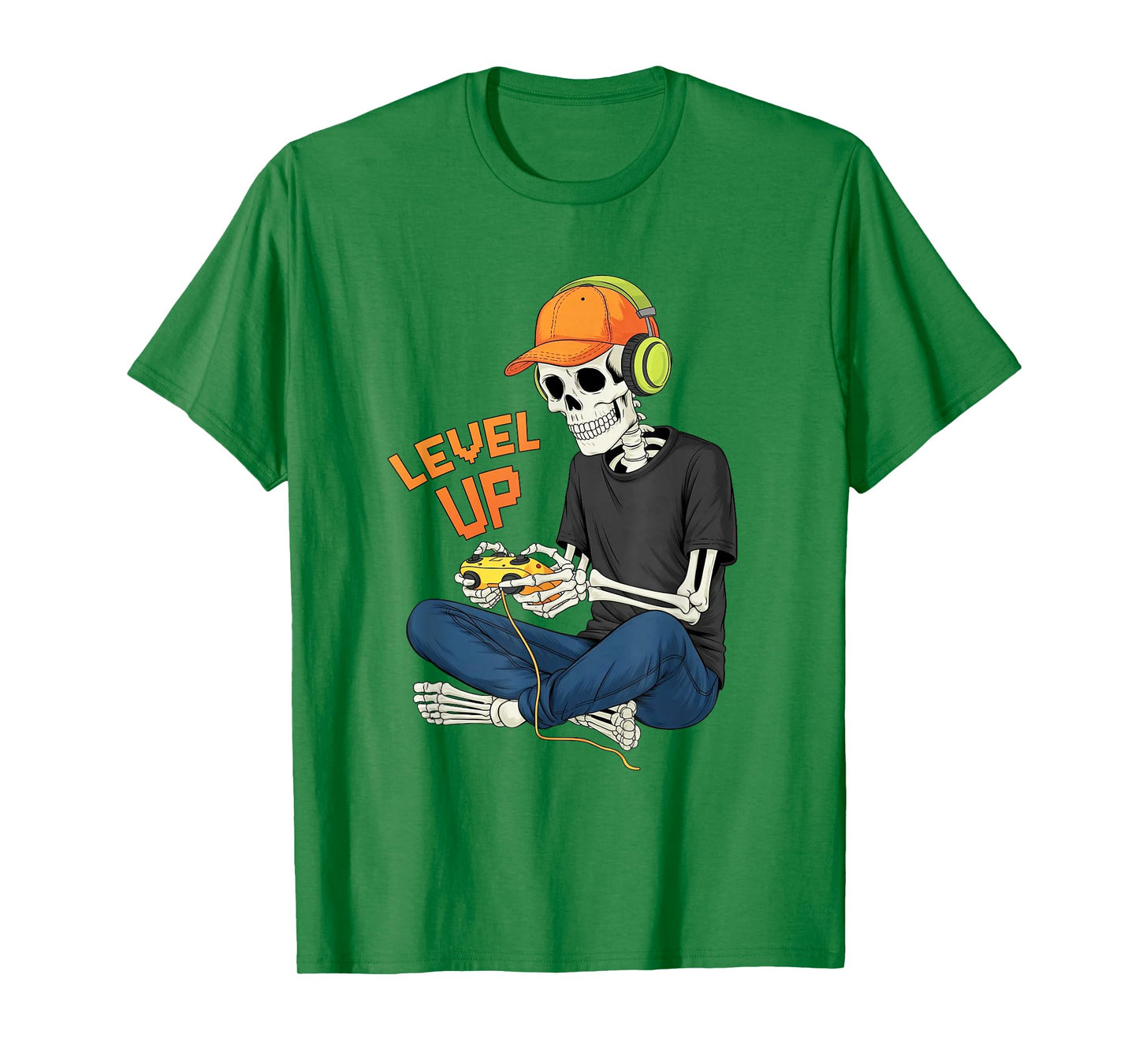 Skeleton Gamer Video Gaming Funny Halloween for Game Lover T-Shirt