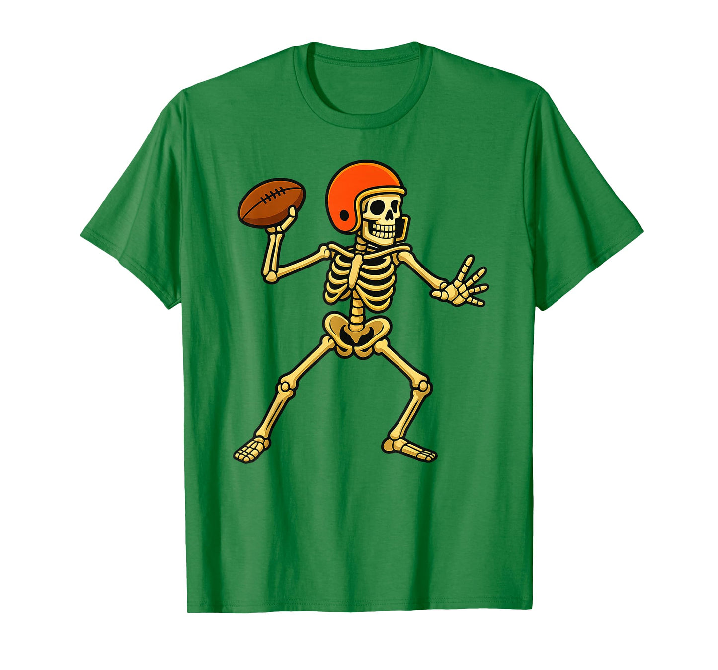 Skeleton Football Halloween American Football Costume Spooky T-Shirt