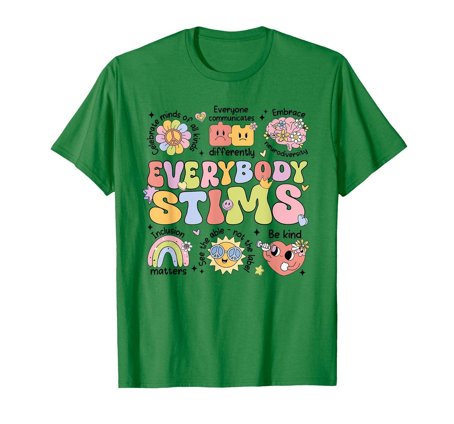 Everybody Stims Speech Therapy Behavior Analyst Aba Rbt T-Shirt