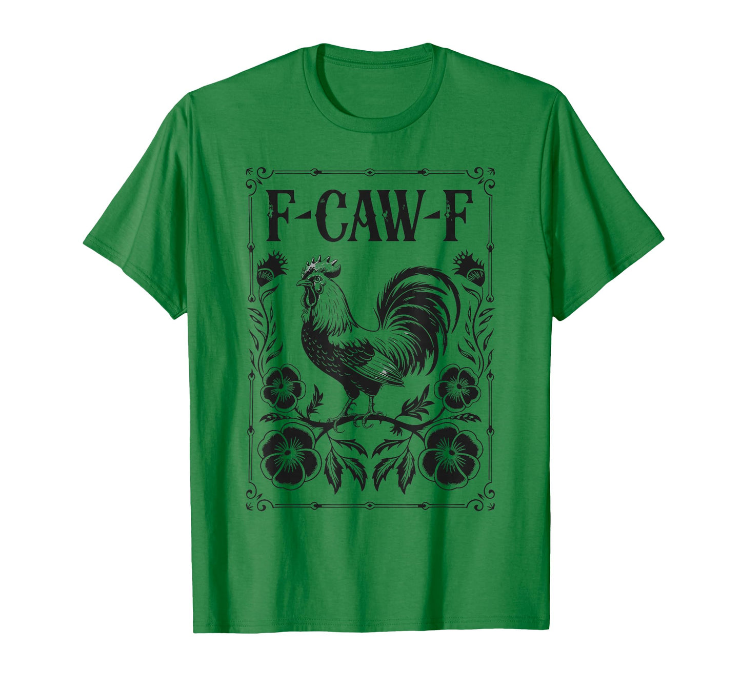Funny Chicken F-CAW-F Humor FCAWF Chicken Meme Halloween T-Shirt