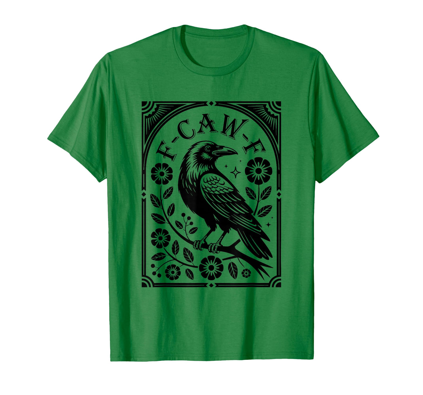 F Caw F Funny Crow Tarot Card T-Shirt