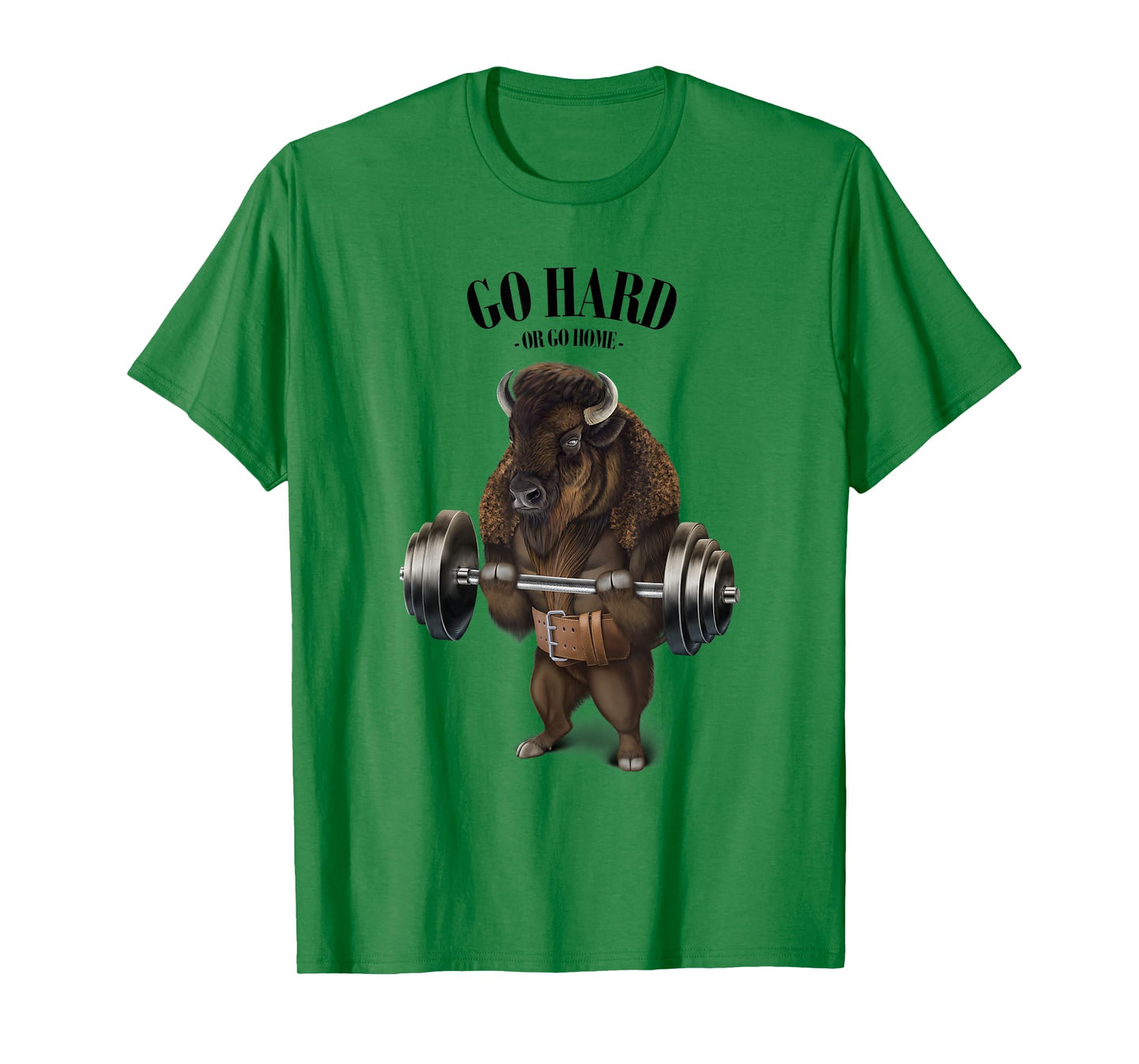 Bison Buffalo Bull Weightlifting in Fitness Gym T-Shirt