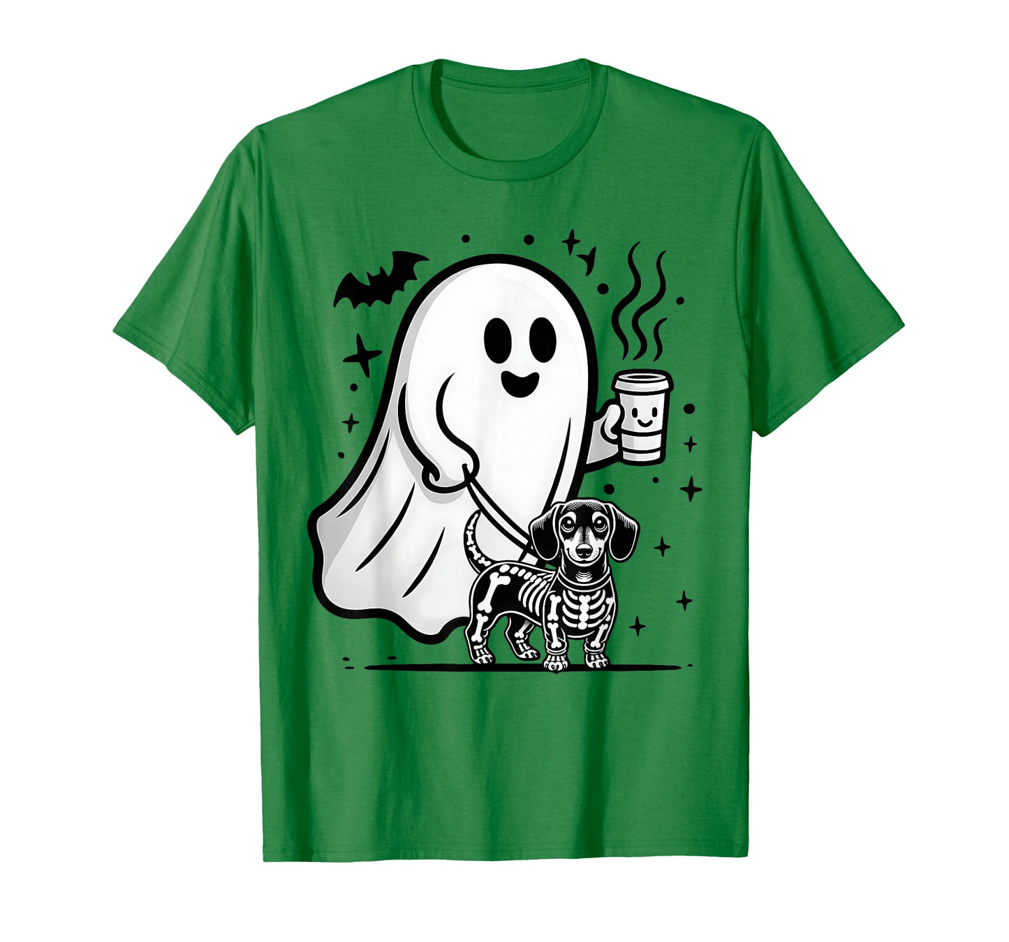 Funny Dachshund Ghost Halloween Spooky Season Weenie Dog T-Shirt