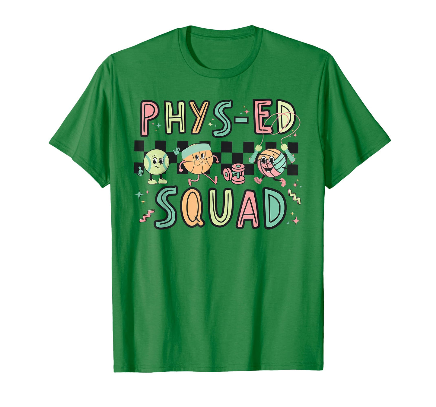 Retro Phys ED Squad Physical Education PE Teacher T-Shirt for Men Women