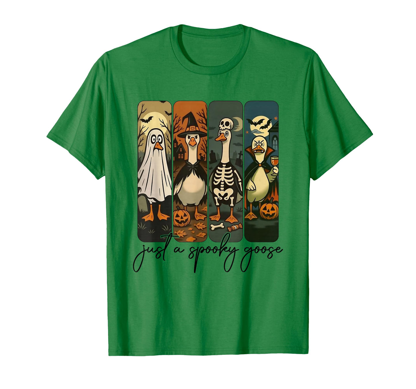 Just A Spooky Goose Halloween Silly Goose Funny Halloween T-Shirt