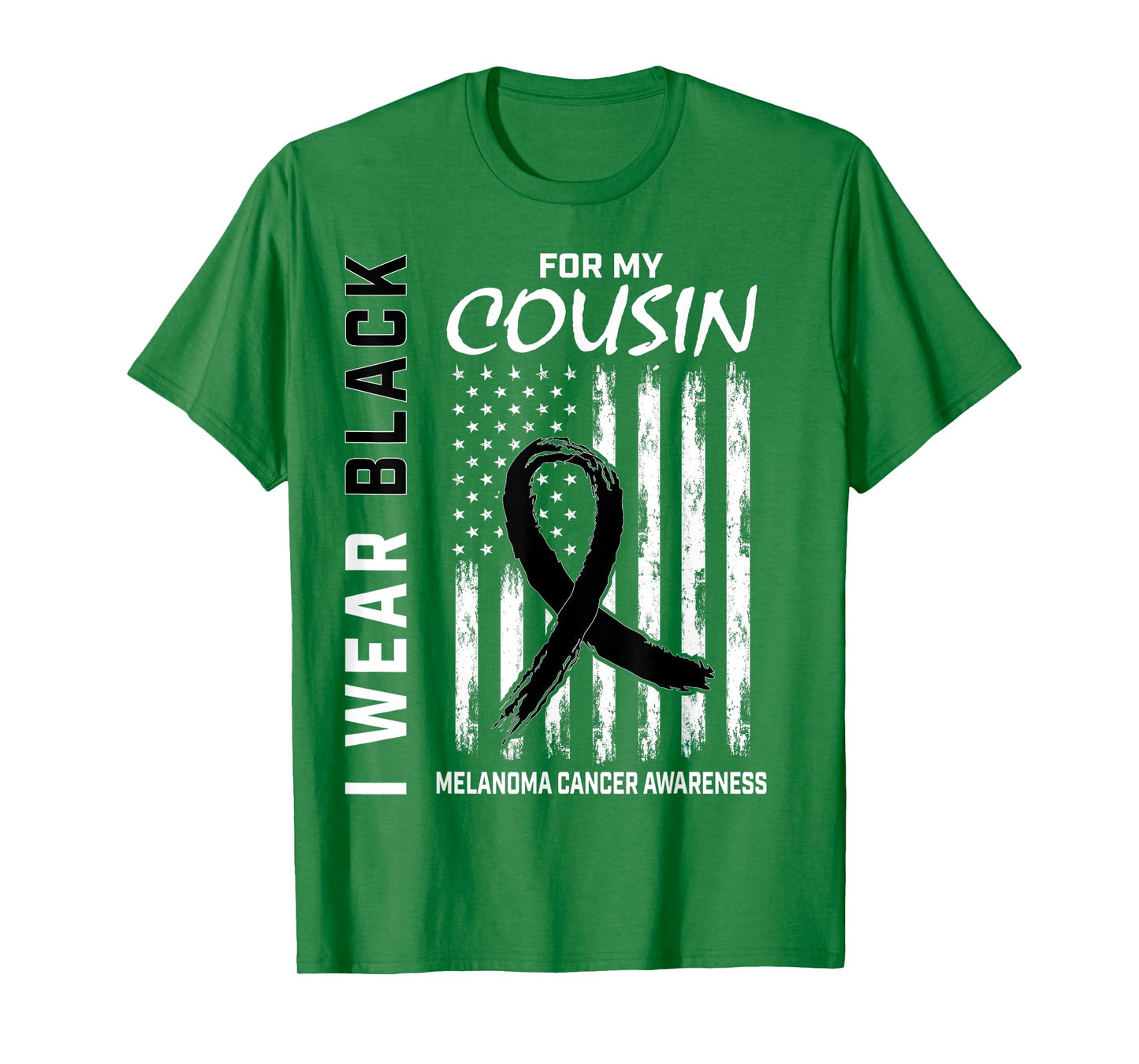 Skin Cancer Cousin Melanoma Cancer Awareness Flag Products T-Shirt