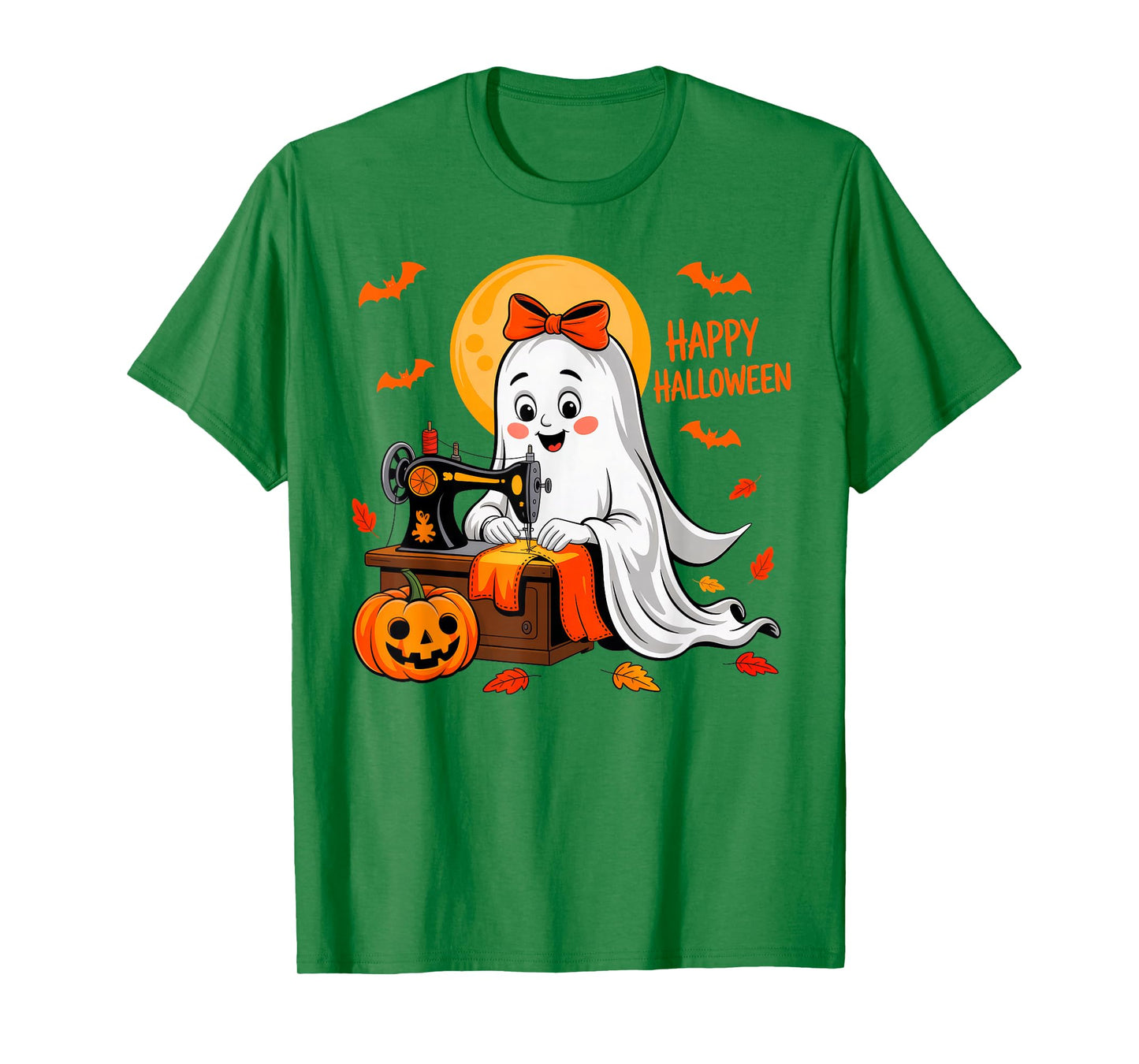 Sewing Ghost Halloween Costume Women Quilting Quilter Sewer T-Shirt