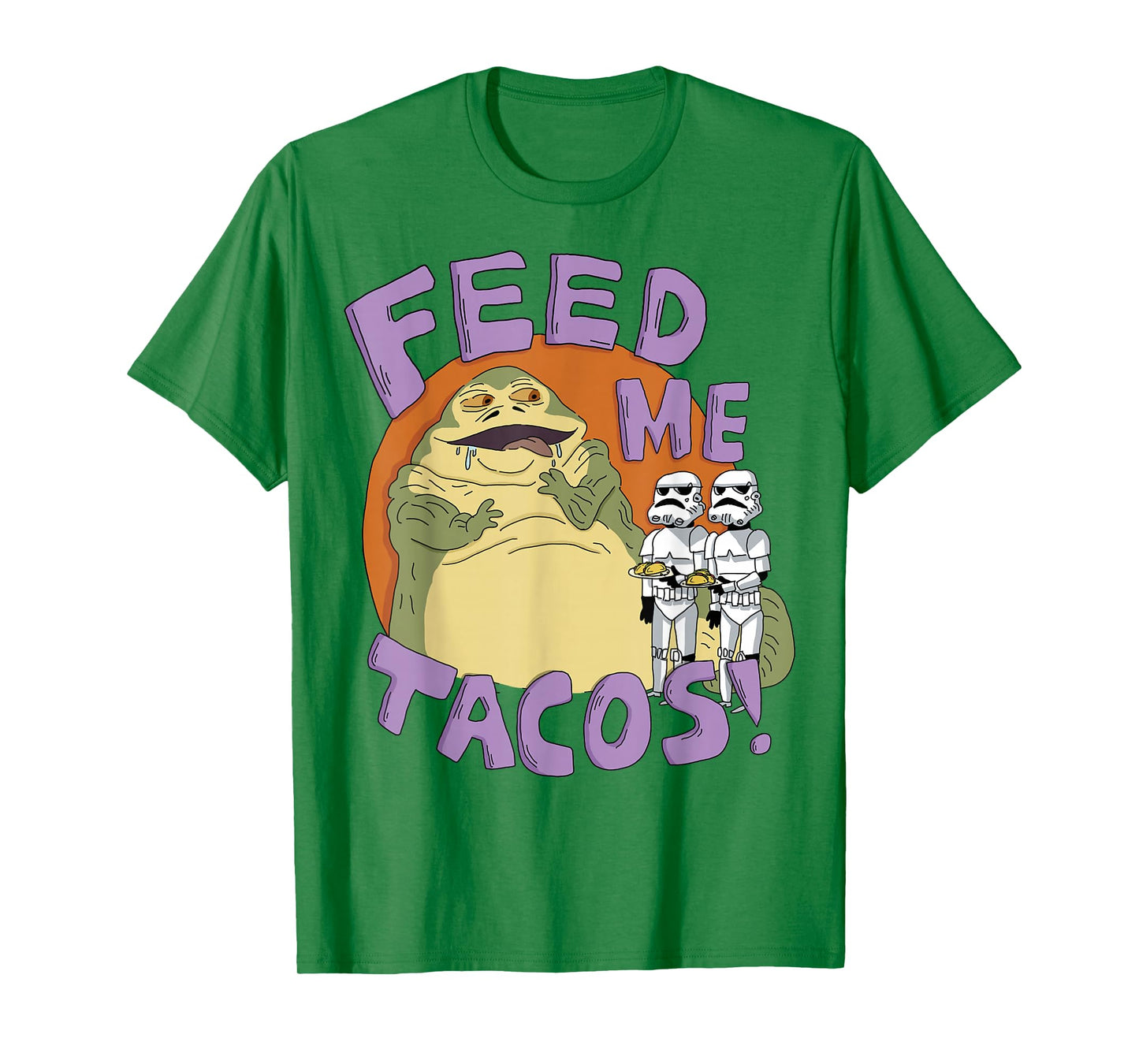 Star Wars Jabba The Hutt Feed Me Tacos Doodle T-Shirt